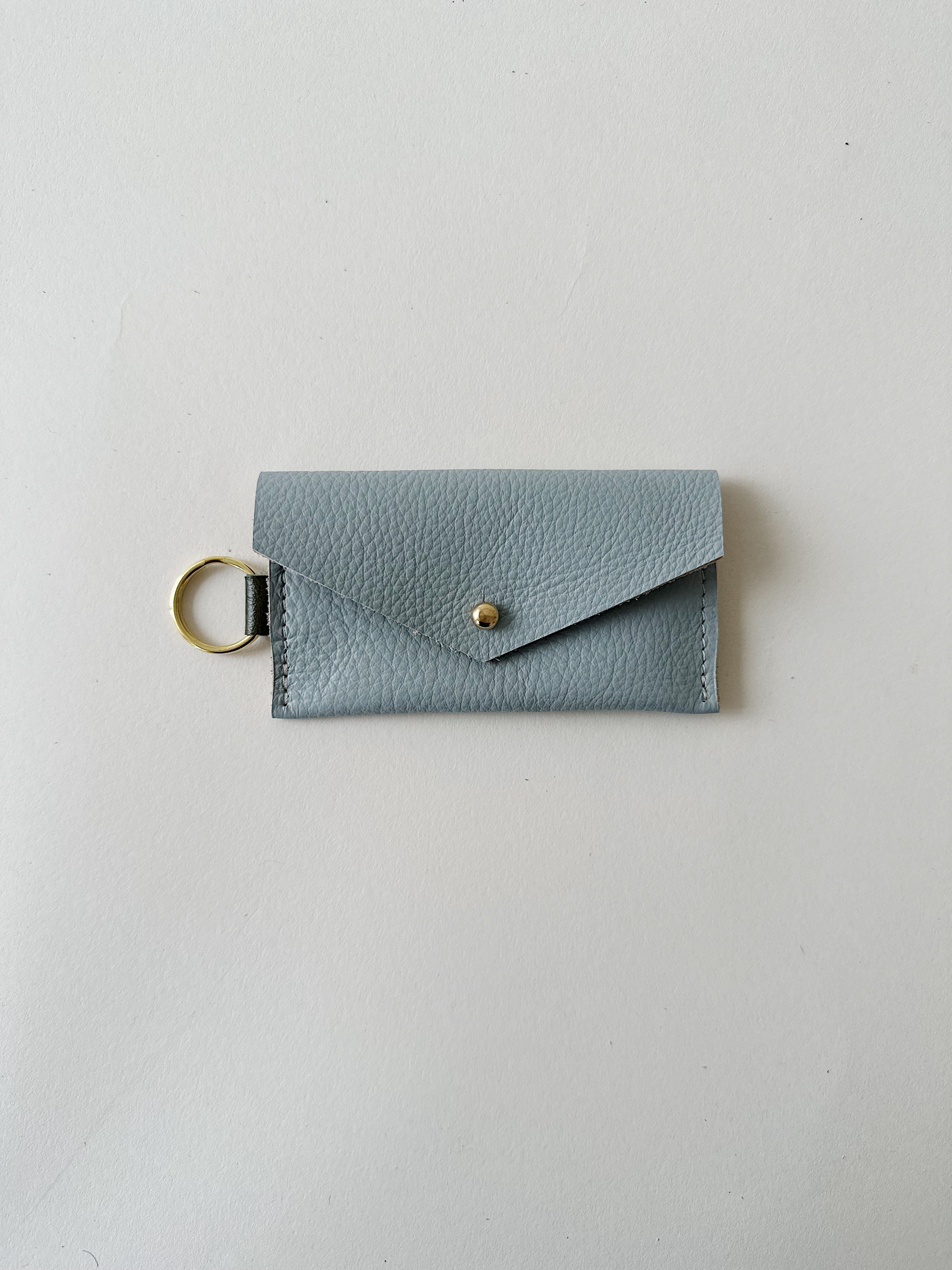 Baby Blue/Grass Caro Cardholder