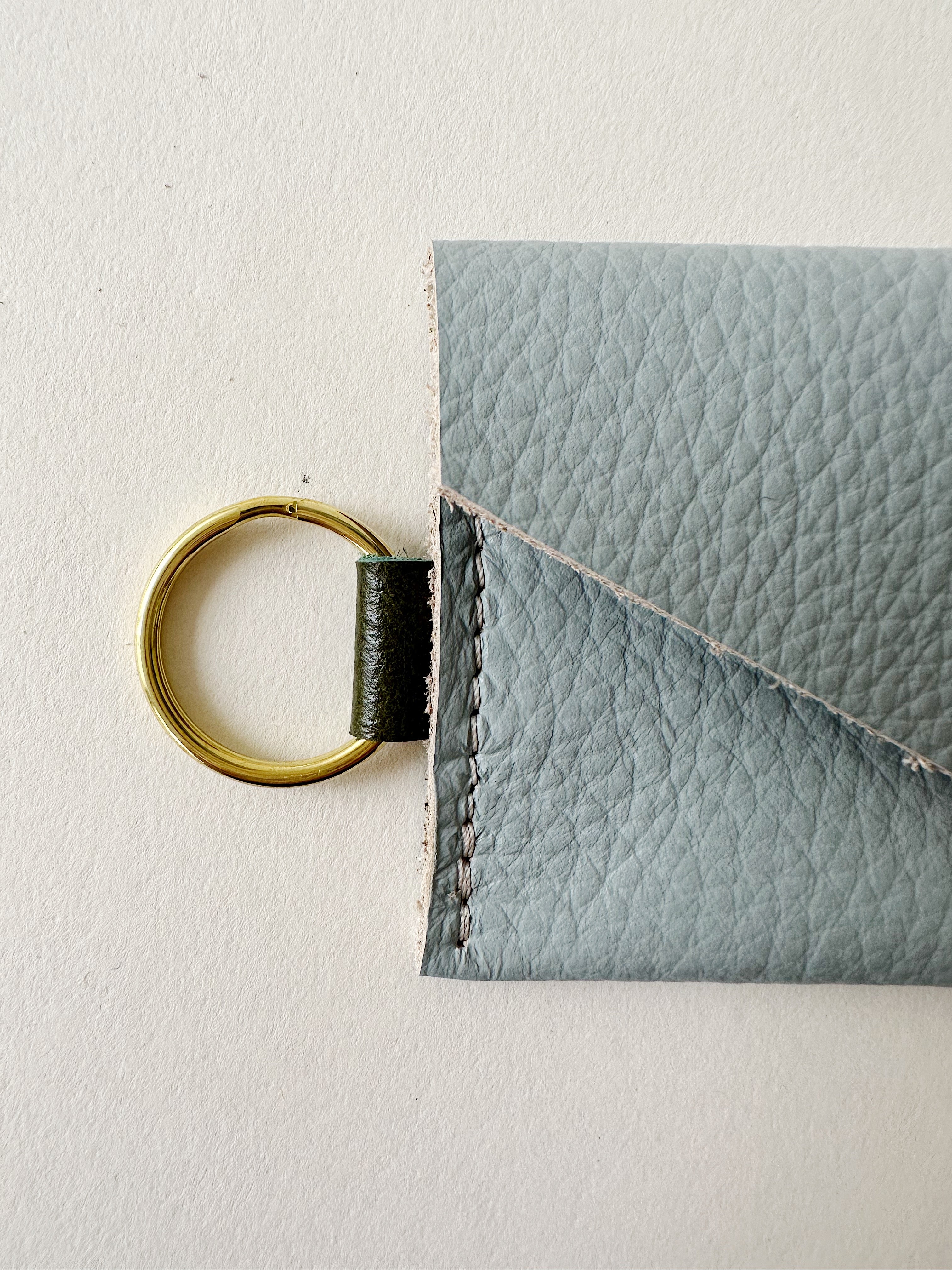 Baby Blue/Grass Caro Cardholder