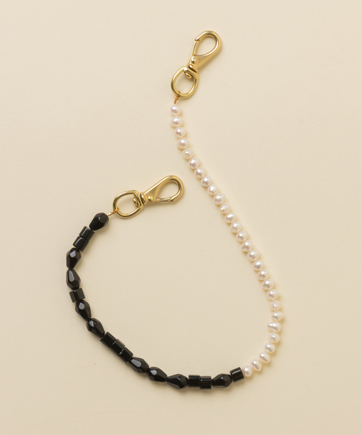 Black Tie Beaded Handle