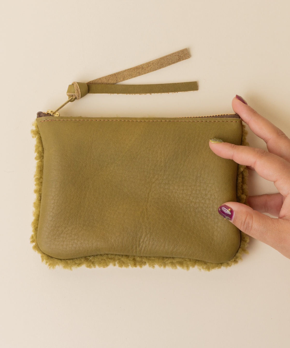 Tarragon/Kiwi Lambswool Essential Pouch