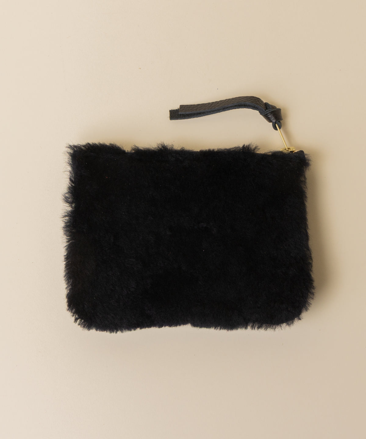 Black/Midnight Navy Lambswool Essential Pouch