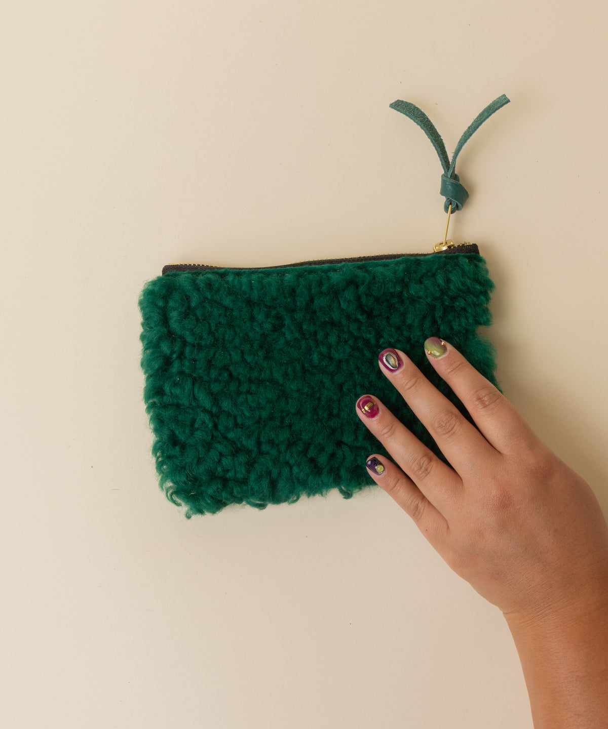 Malachite/Emerald Lambswool Essential Pouch