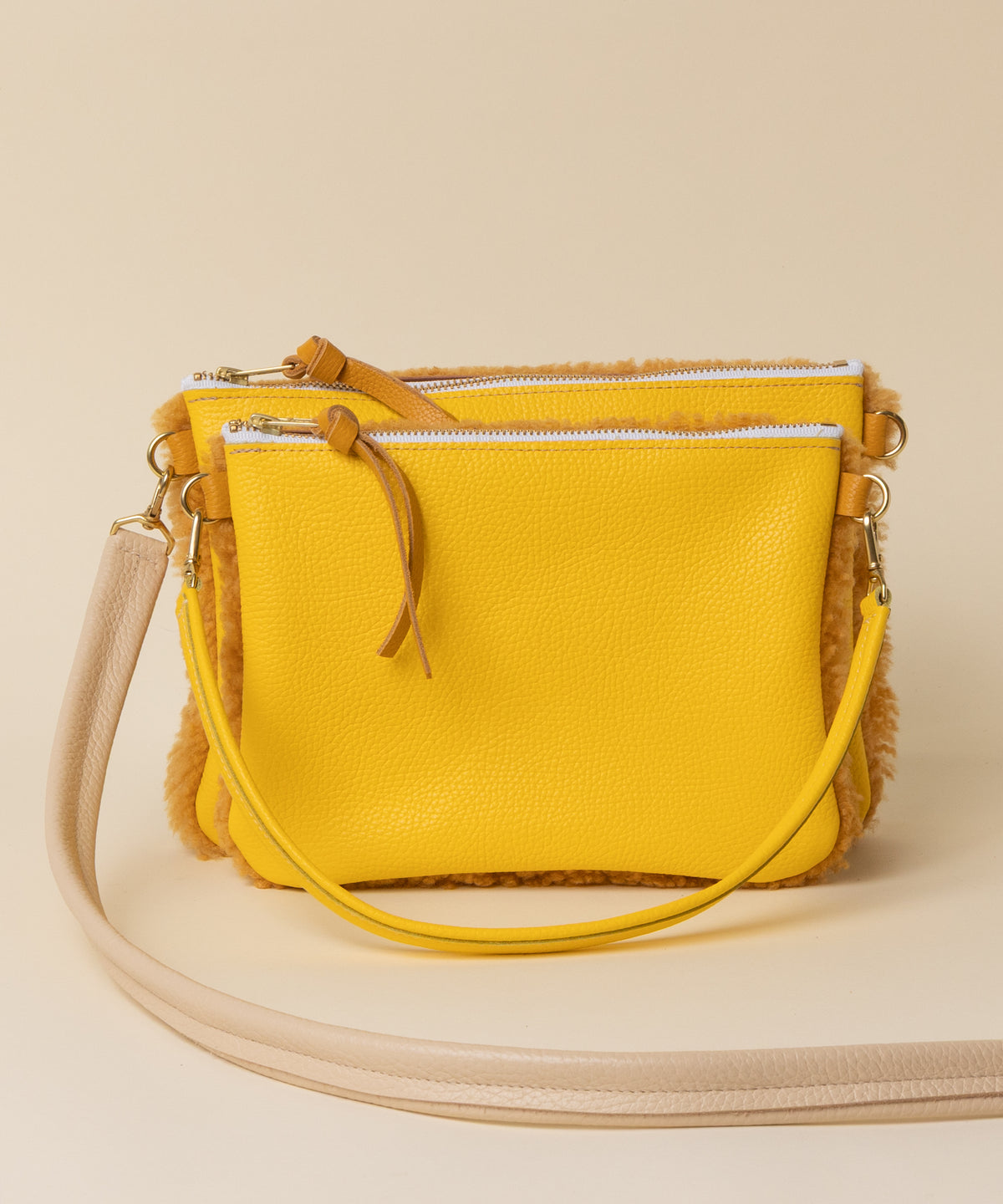 Canary/Ginger Lambswool Crossbody