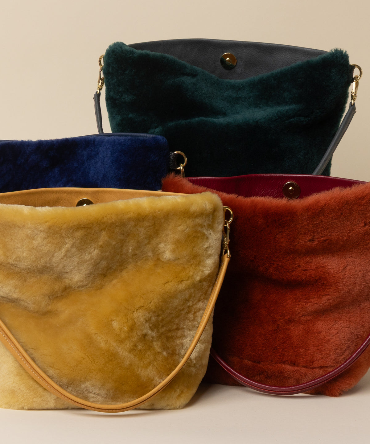 Citrine Shearling Party Bucket