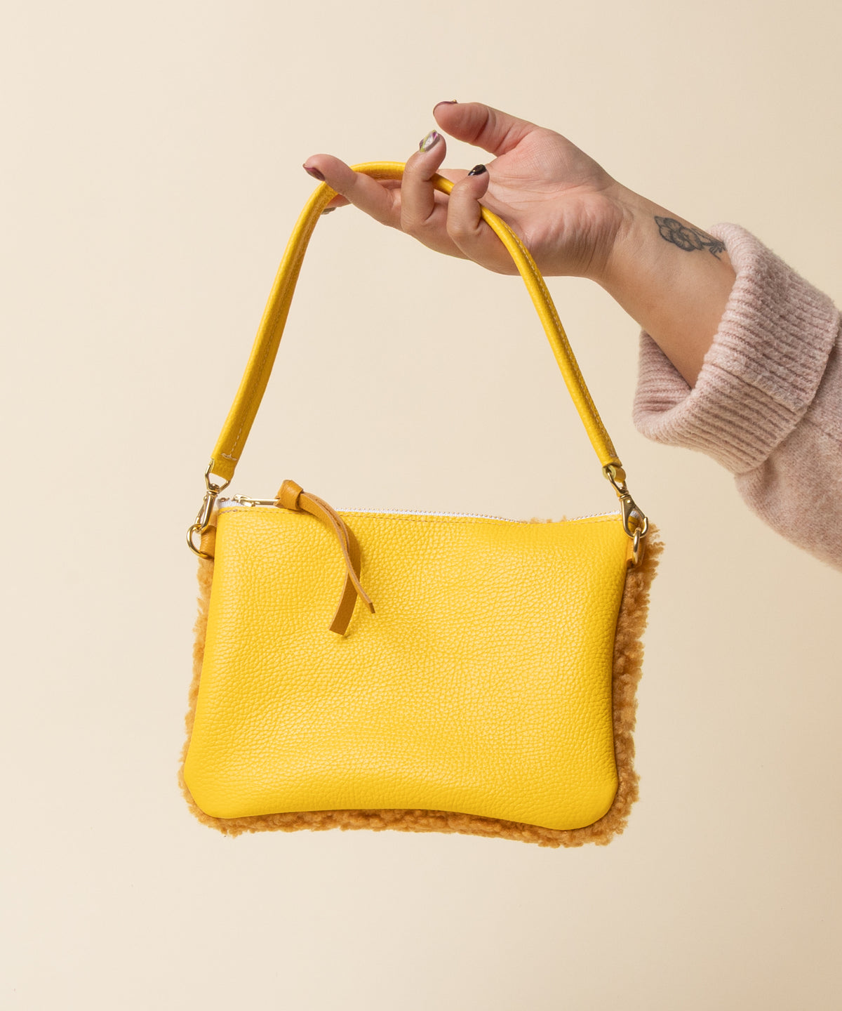 Canary/Ginger Lambswool Crossbody