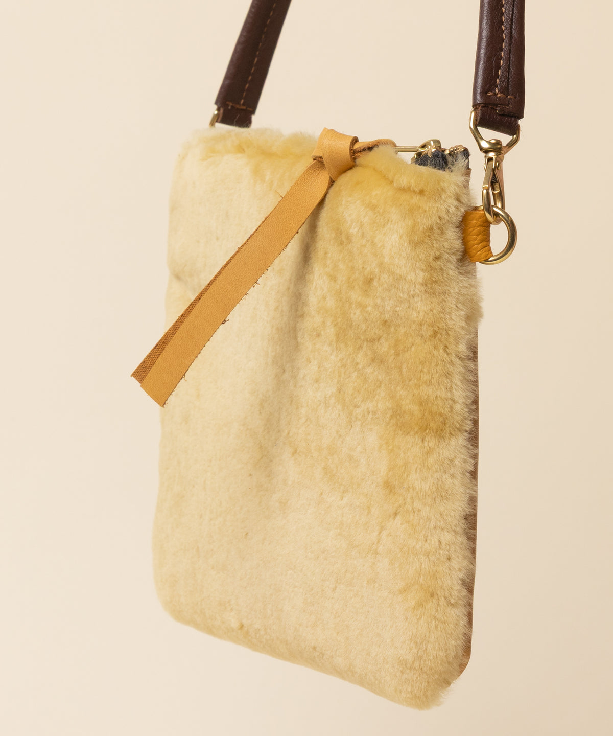 Honeypot/Citrine Shearling Crossbody