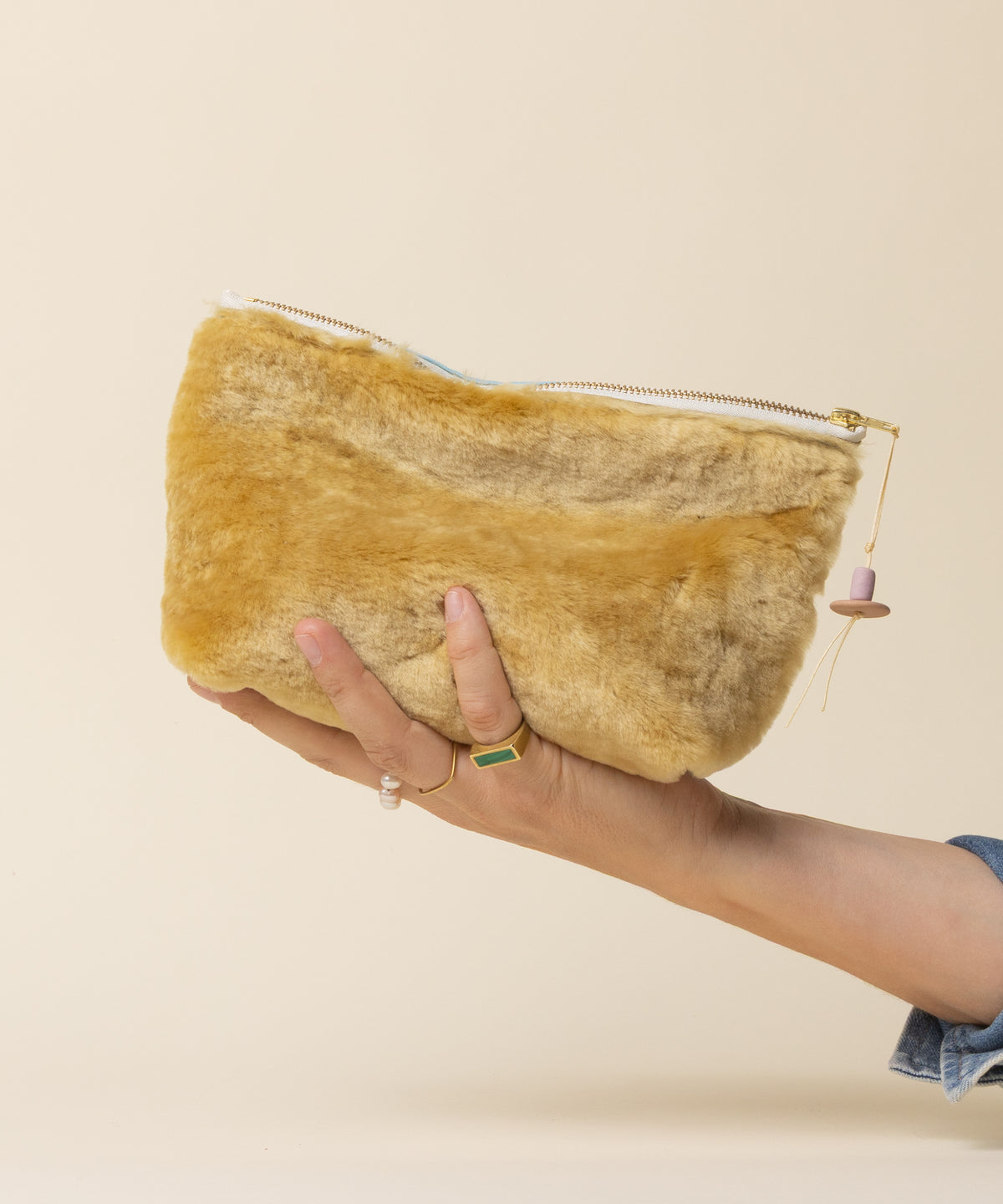 Citrine Shearling Slouchie