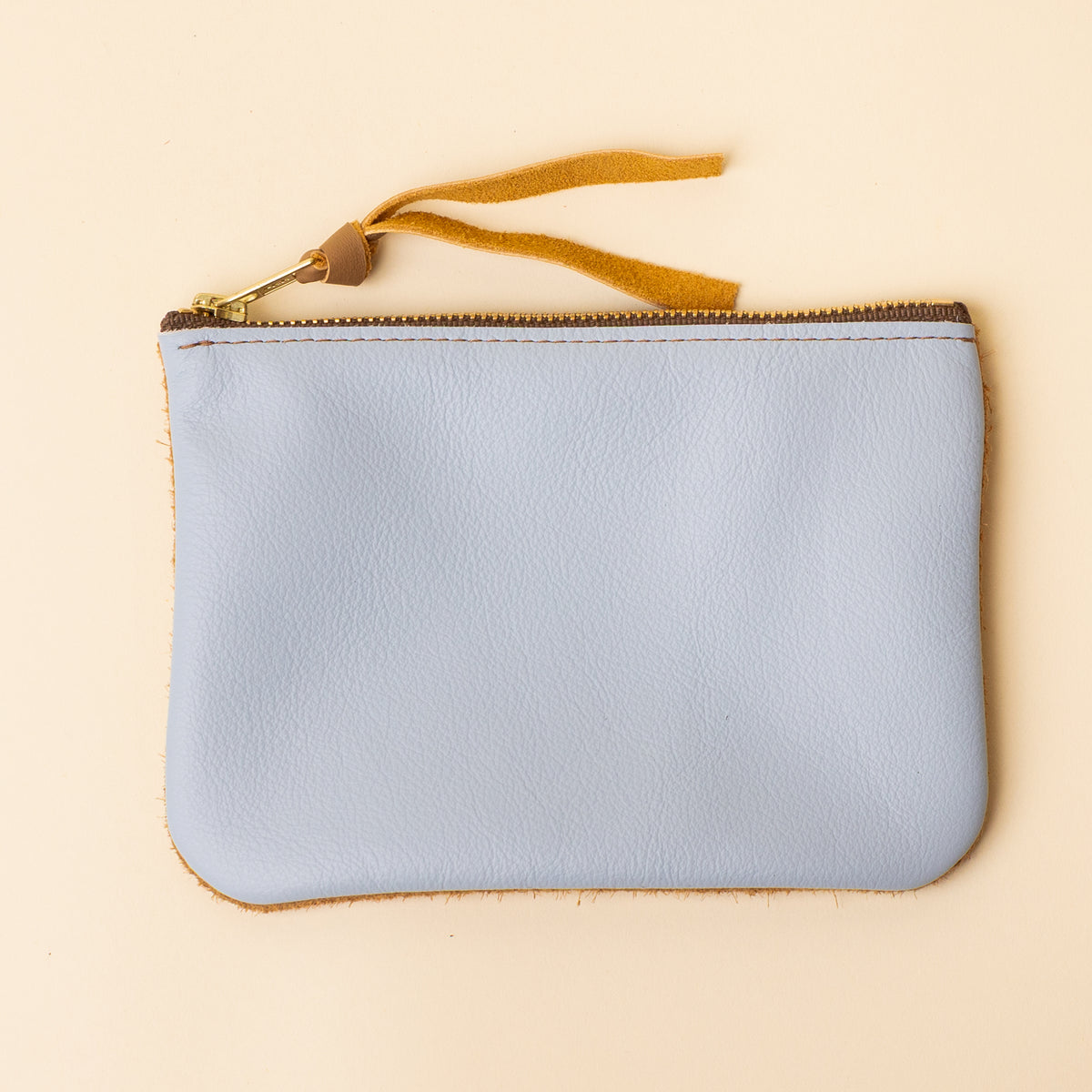 Camel Suede/Pale Blue Essential Pouch