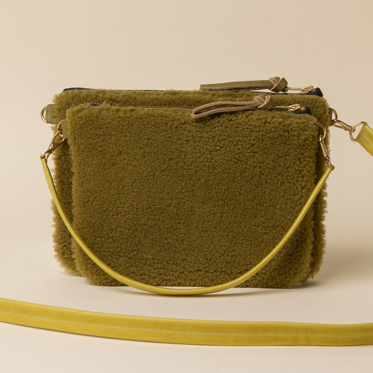 Jade/Kiwi Lambswool Crossbody