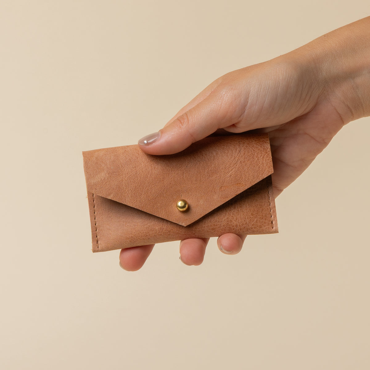 Rustic Camel Cardholder
