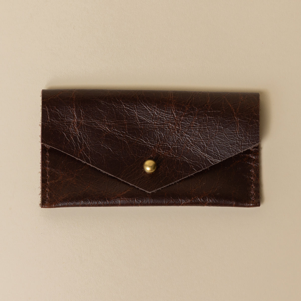 Upcycled Shiny Chocolate Cardholder