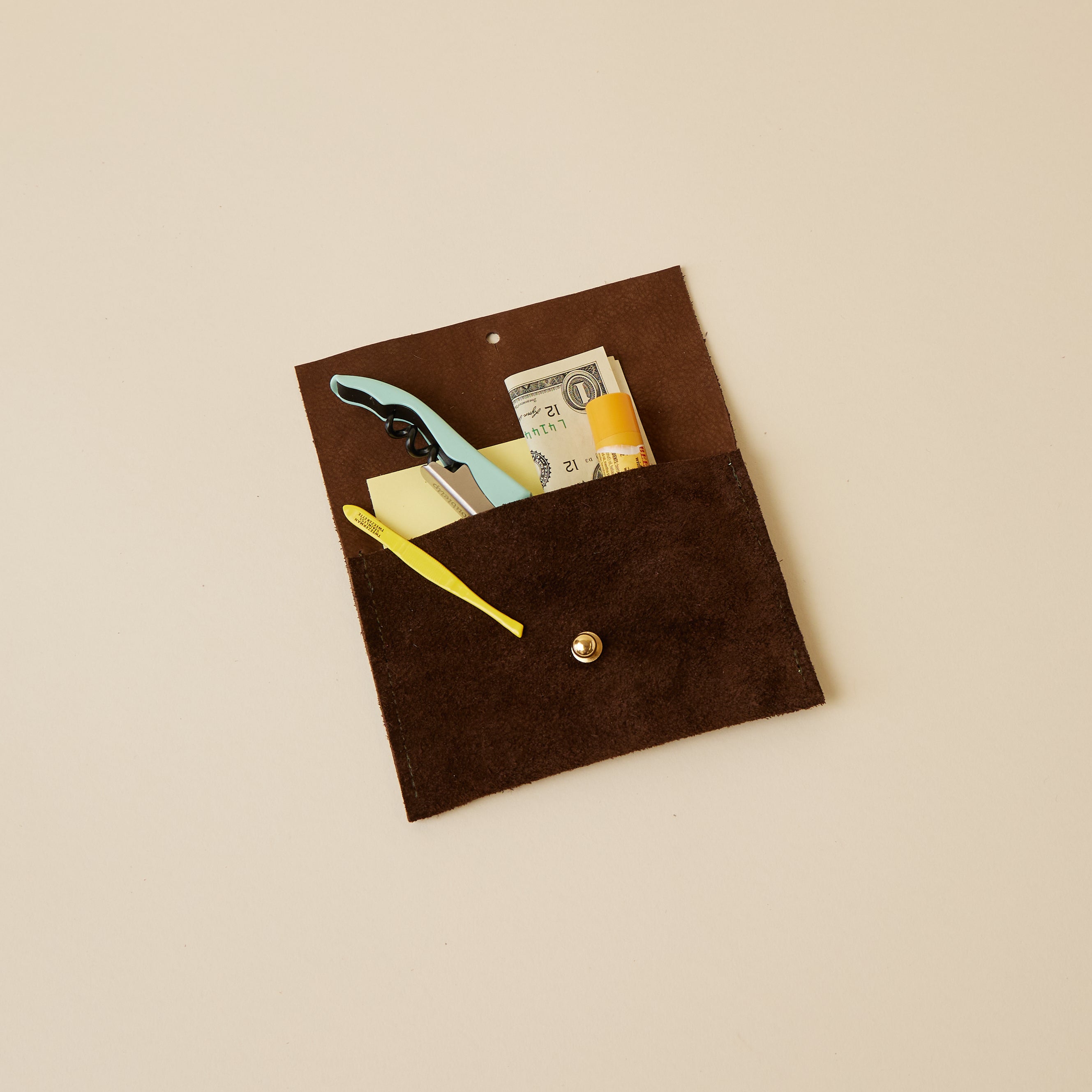 Upcycled Milk Chocolate Suede Companion