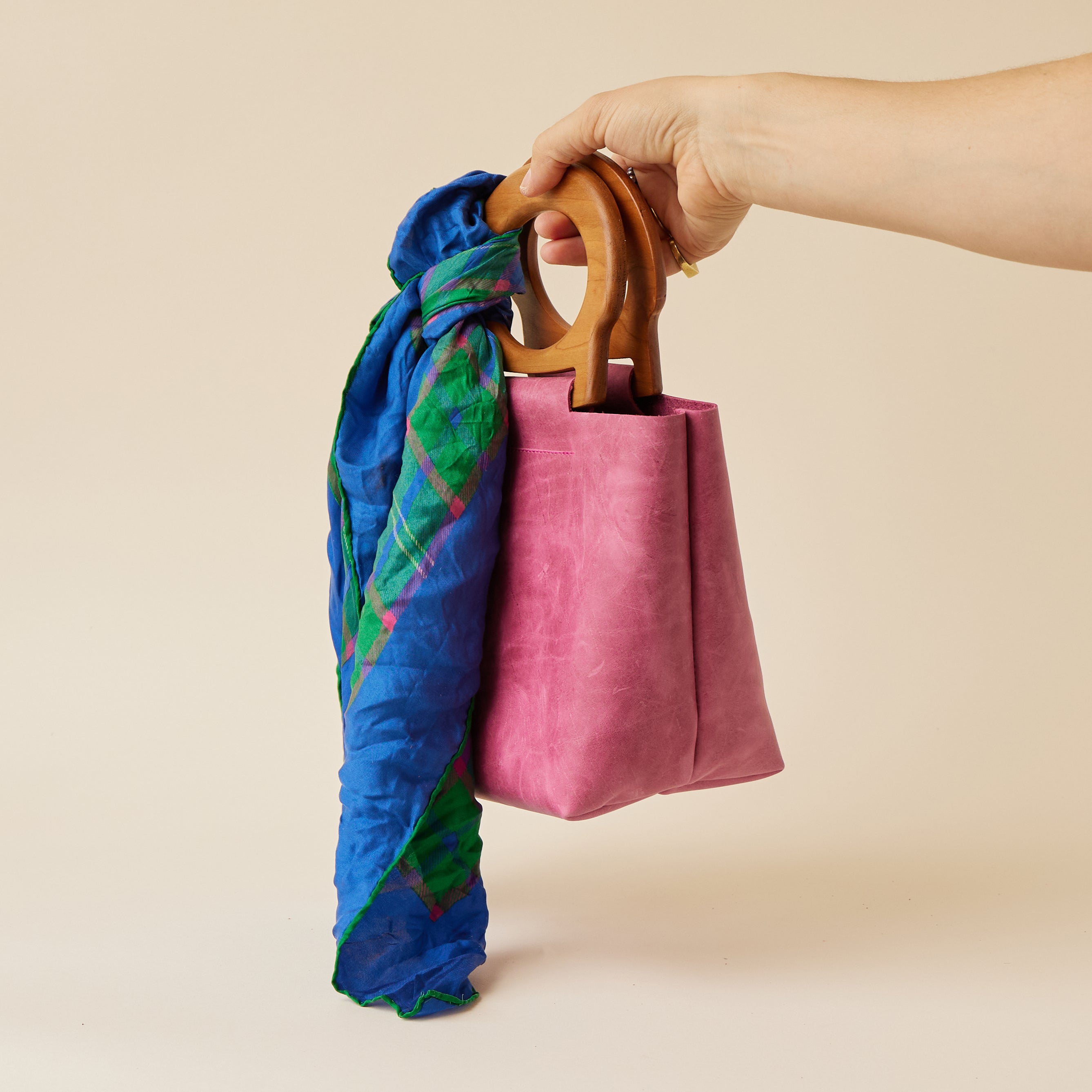 Mulberry/Cherry Mini Picnic Tote