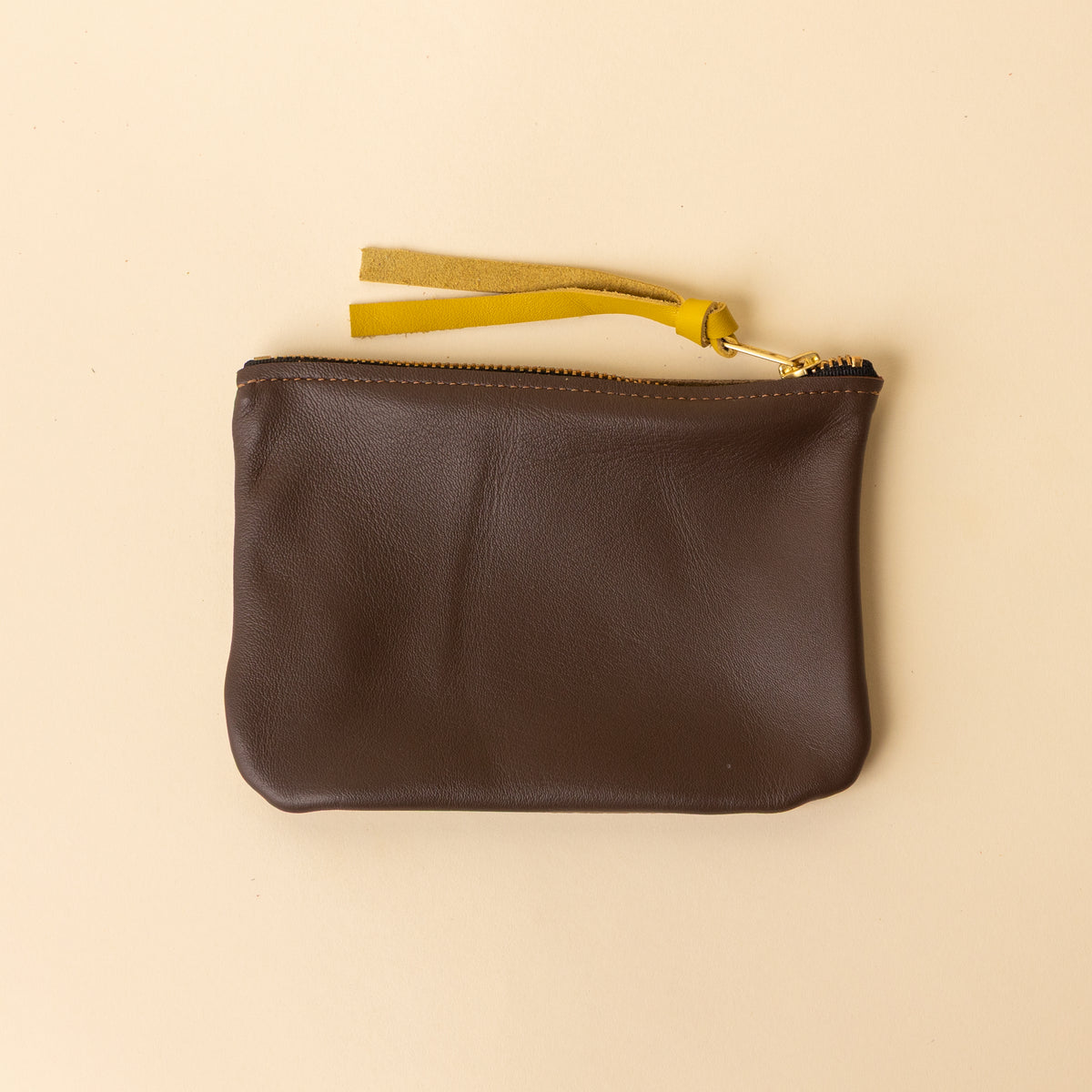 Upcycled Olive Brown/Espresso Essential Pouch