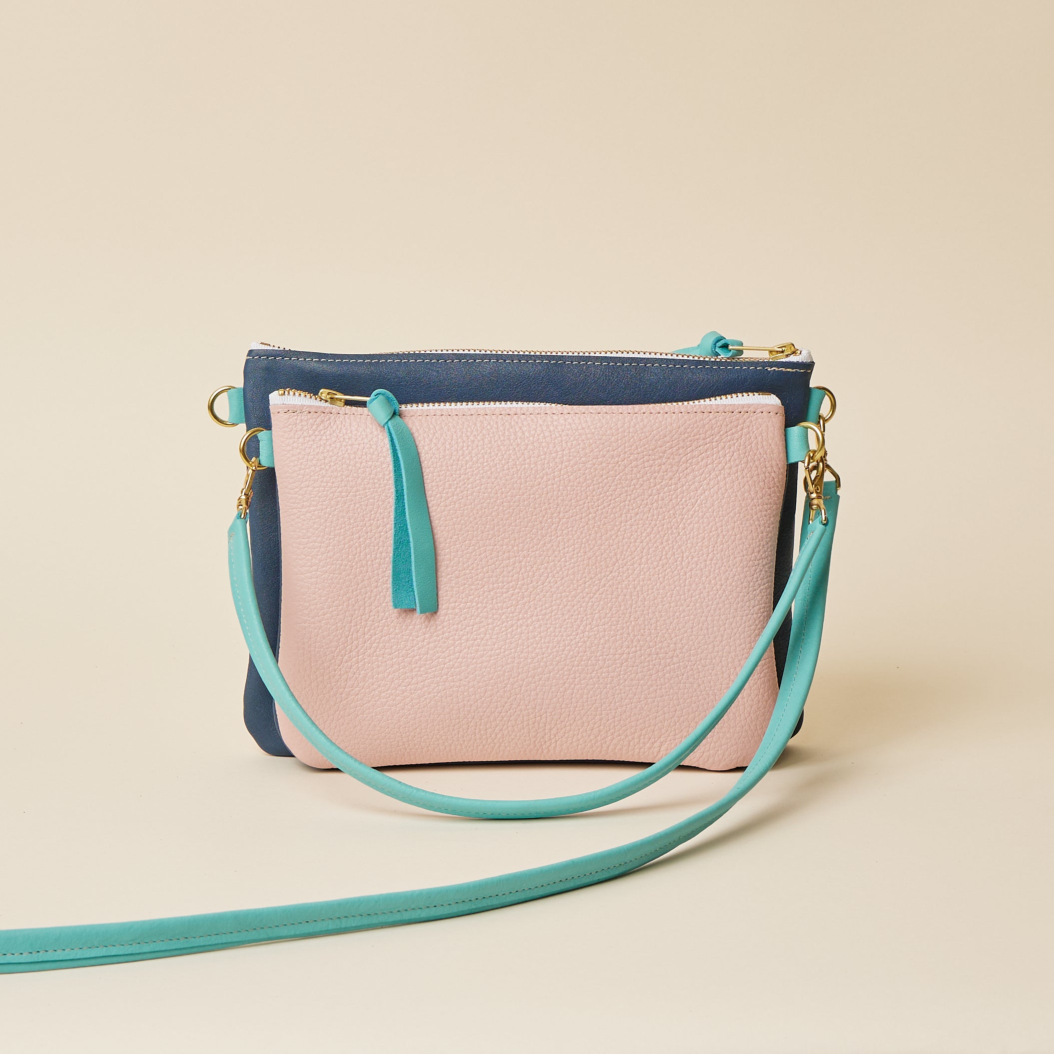 Navy/Pink Crossbody