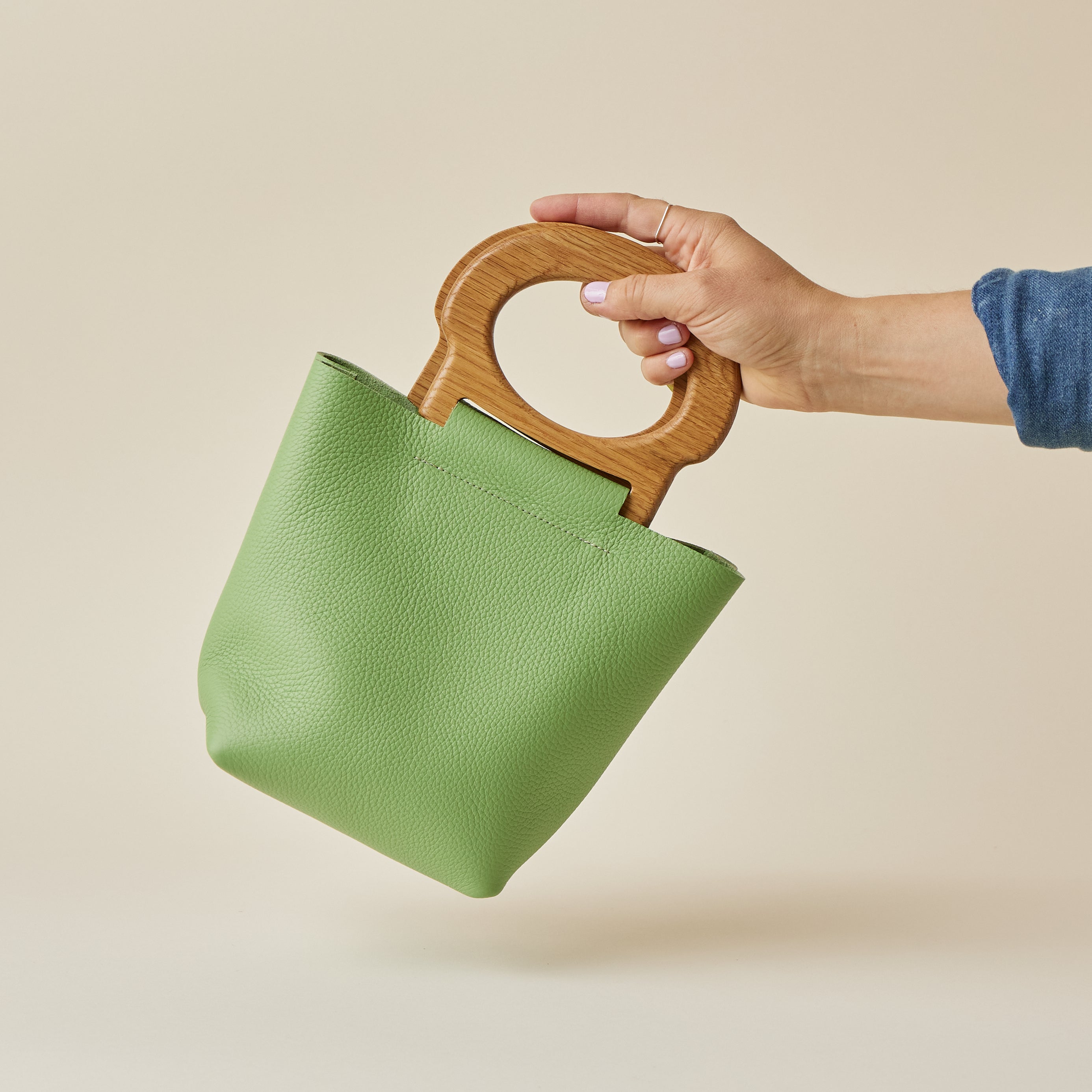 Pistachio/Oak Mini Picnic Tote