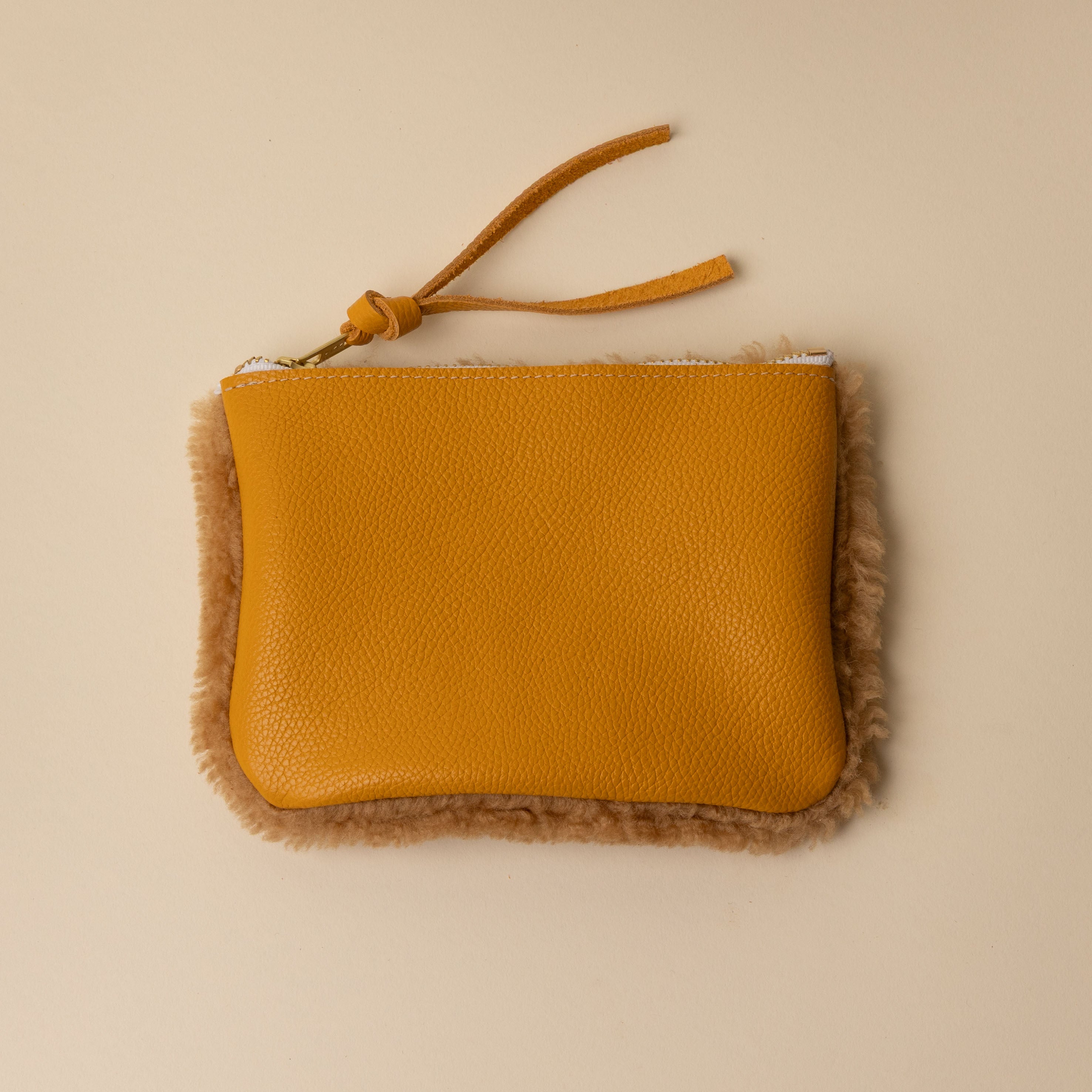 Mustard/Honey Lambswool Essential Pouch