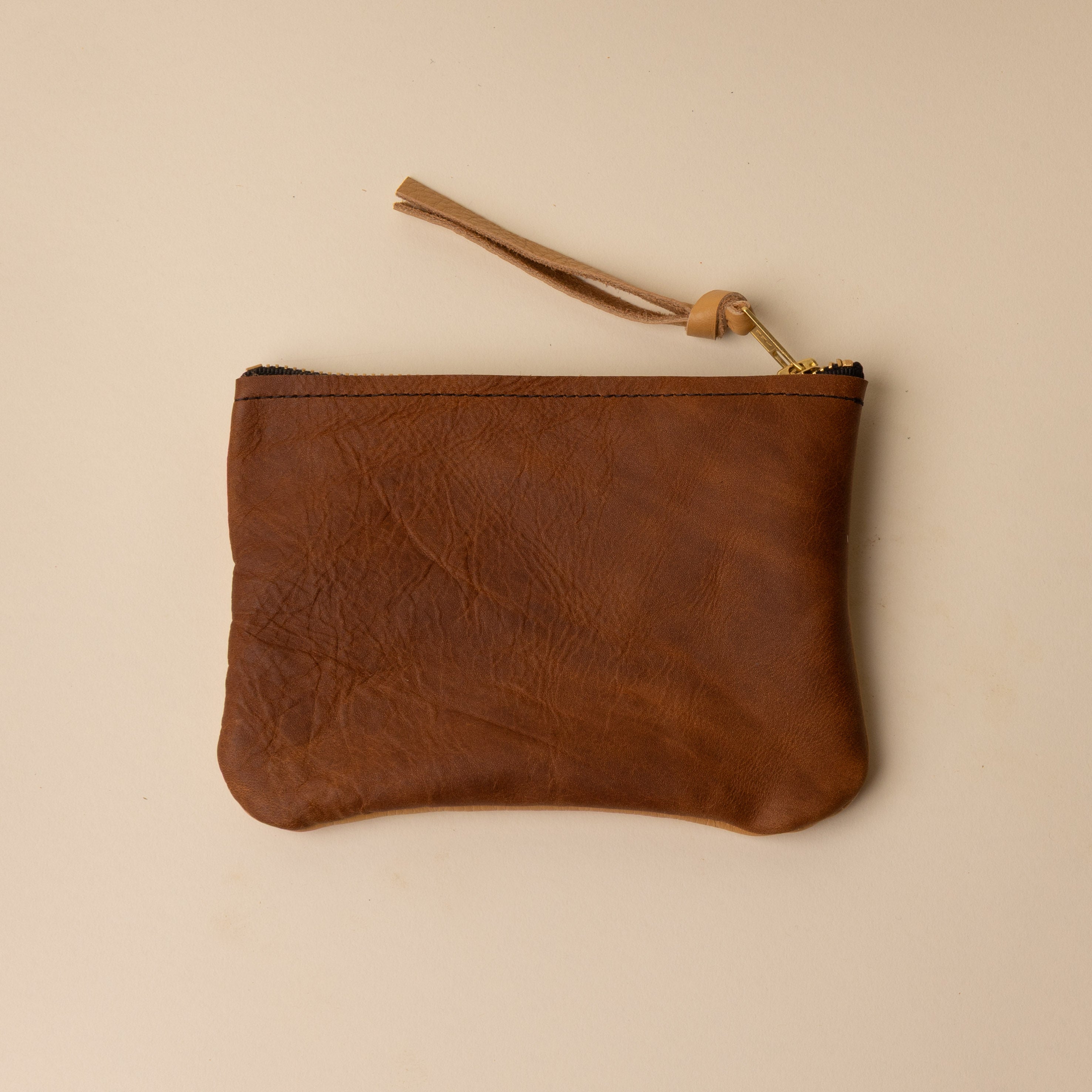Upcycled Chestnut/Honey Essential Pouch