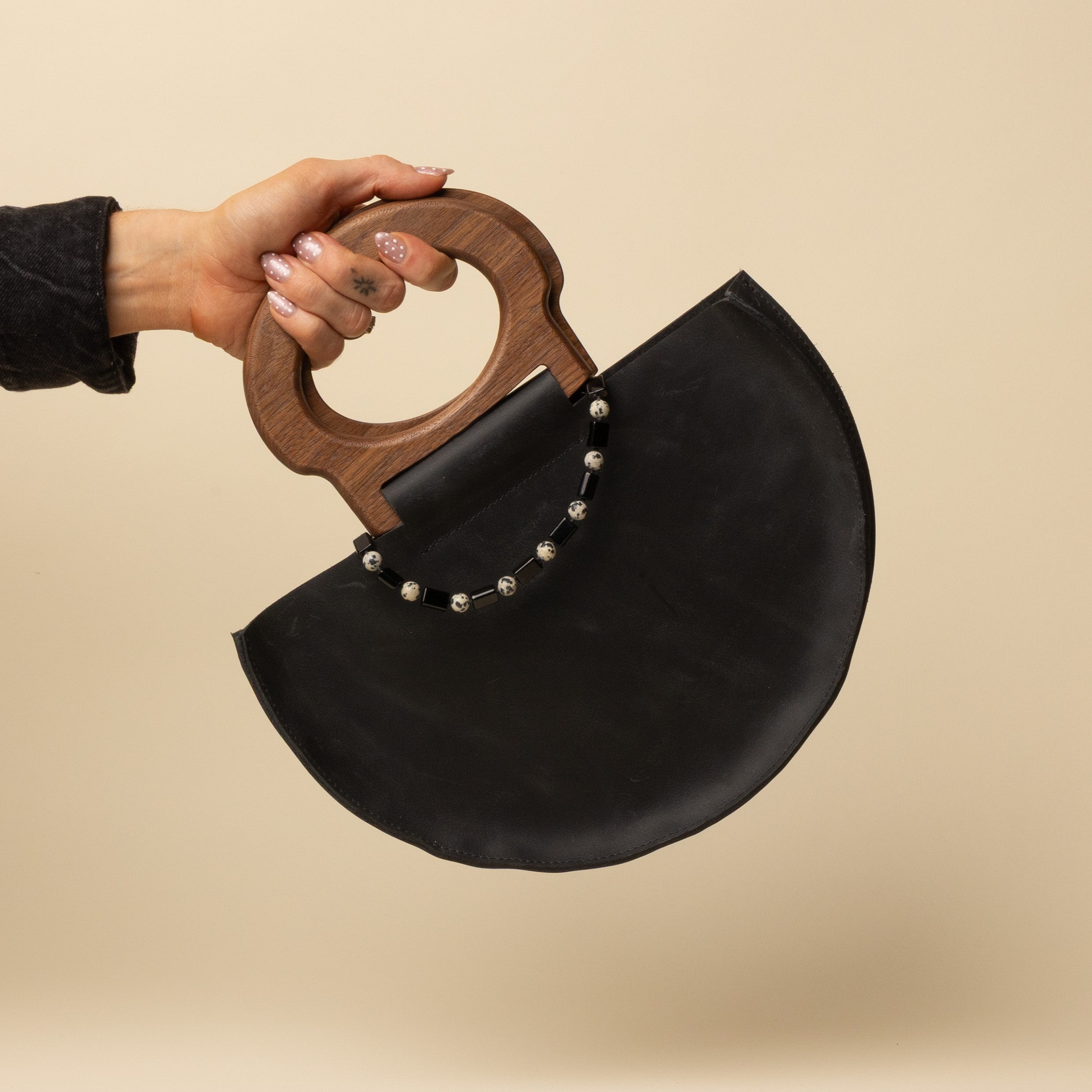 Onyx Beaded Handle