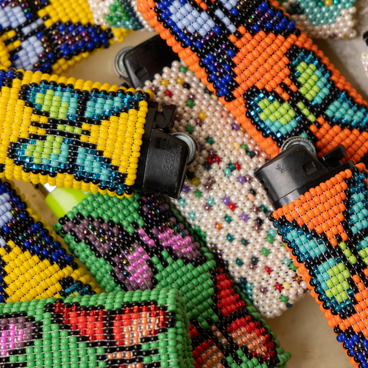 Native Beaded Lighter Case