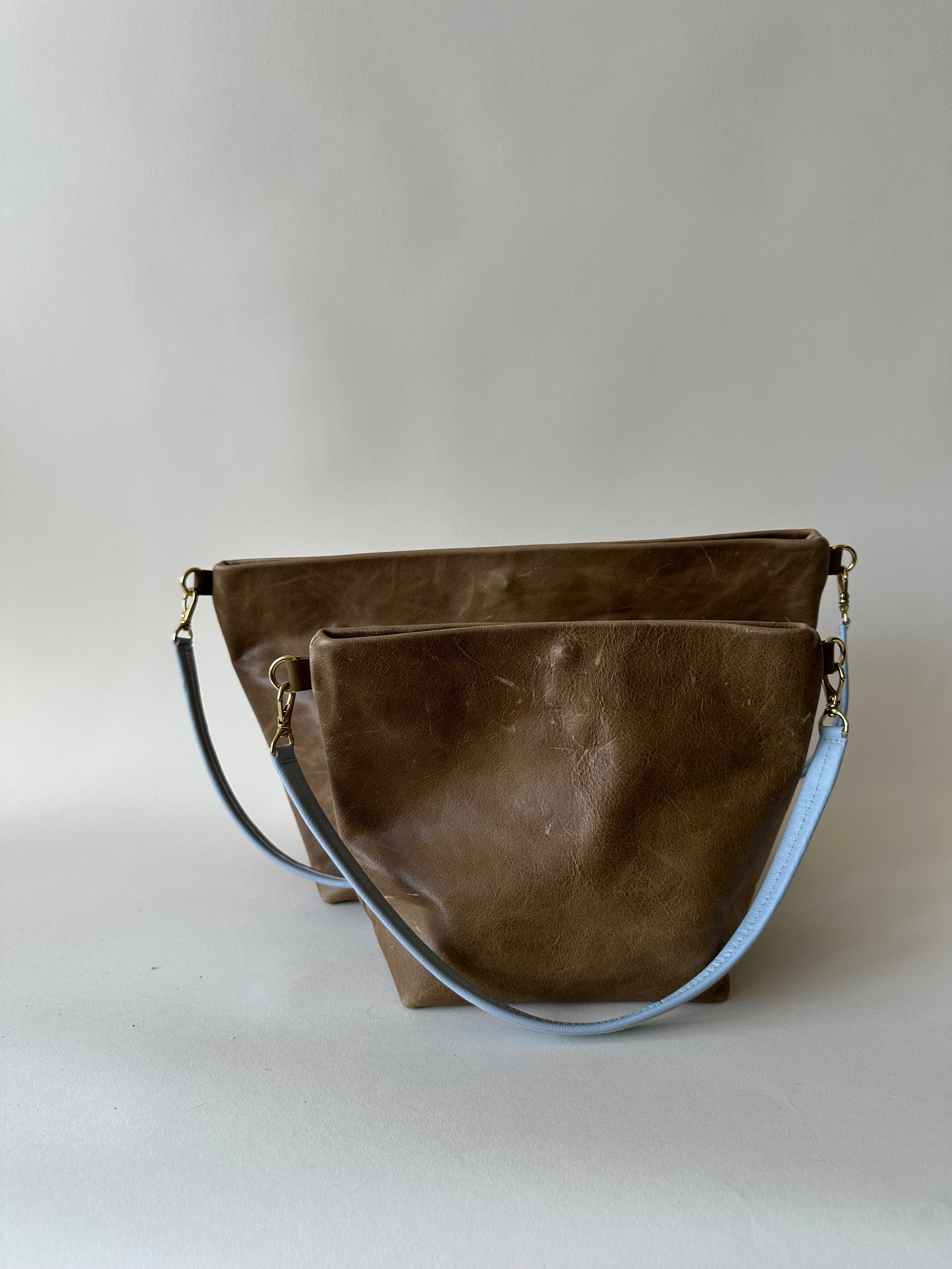 Upcycled Olive Brown Party Bucket