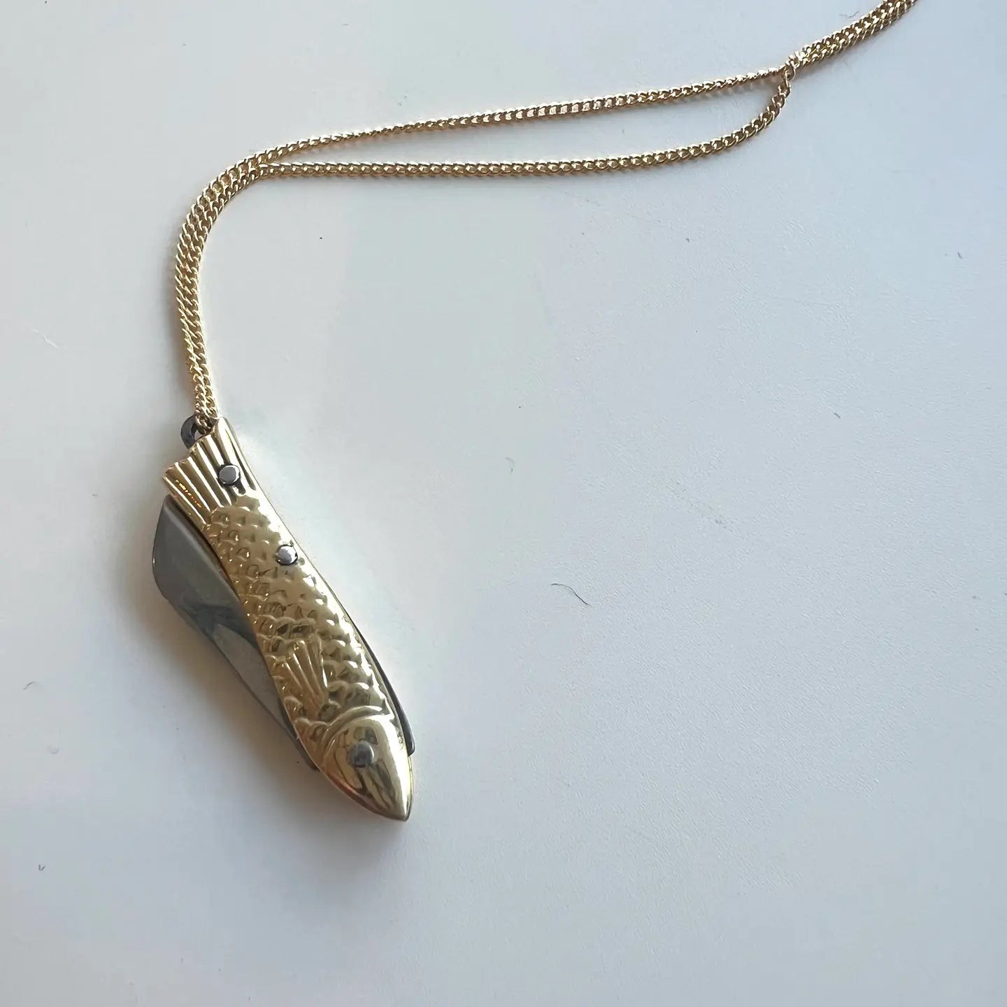 La Sardine Pocket Knife Necklace