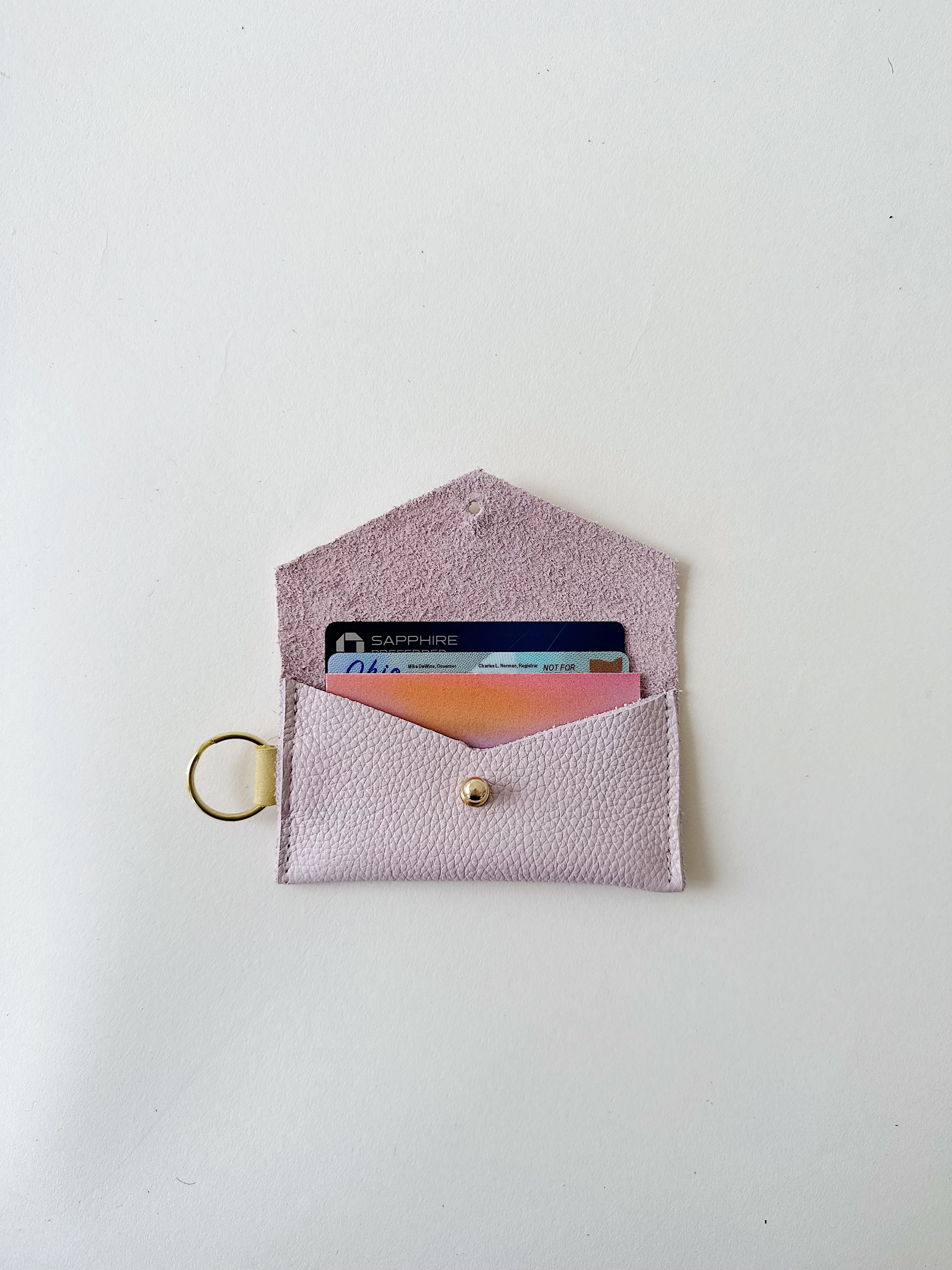 Pale Pink/Butter Caro Cardholder