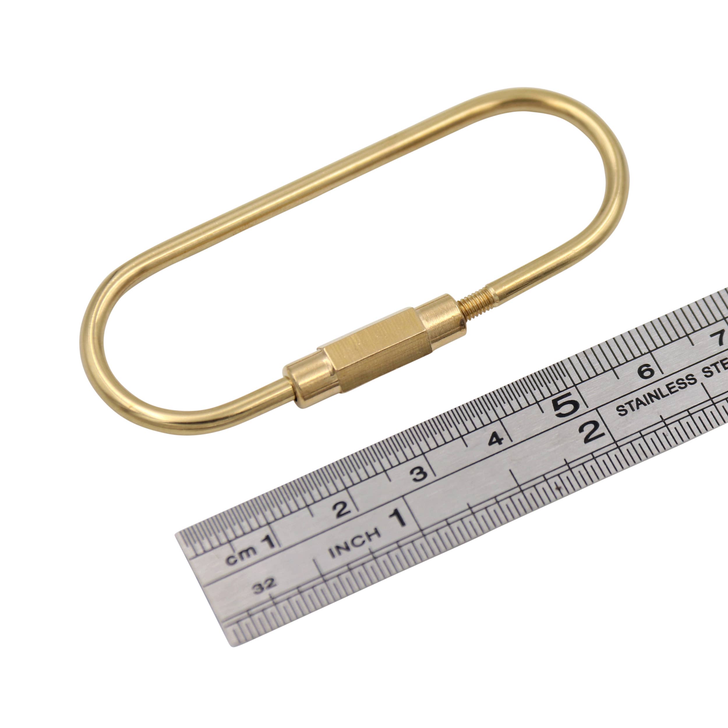 Brass Keyring With Screw Closure