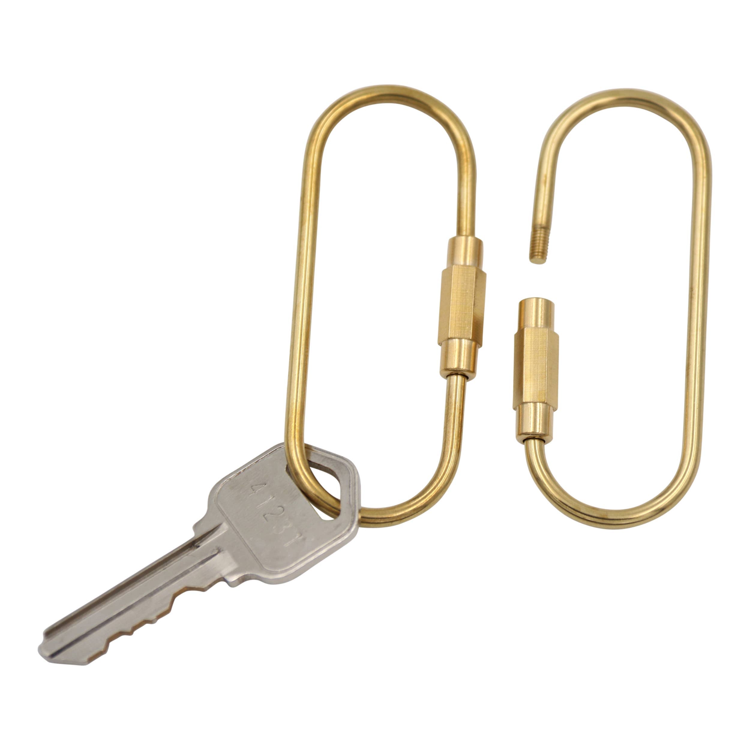 Brass Keyring With Screw Closure