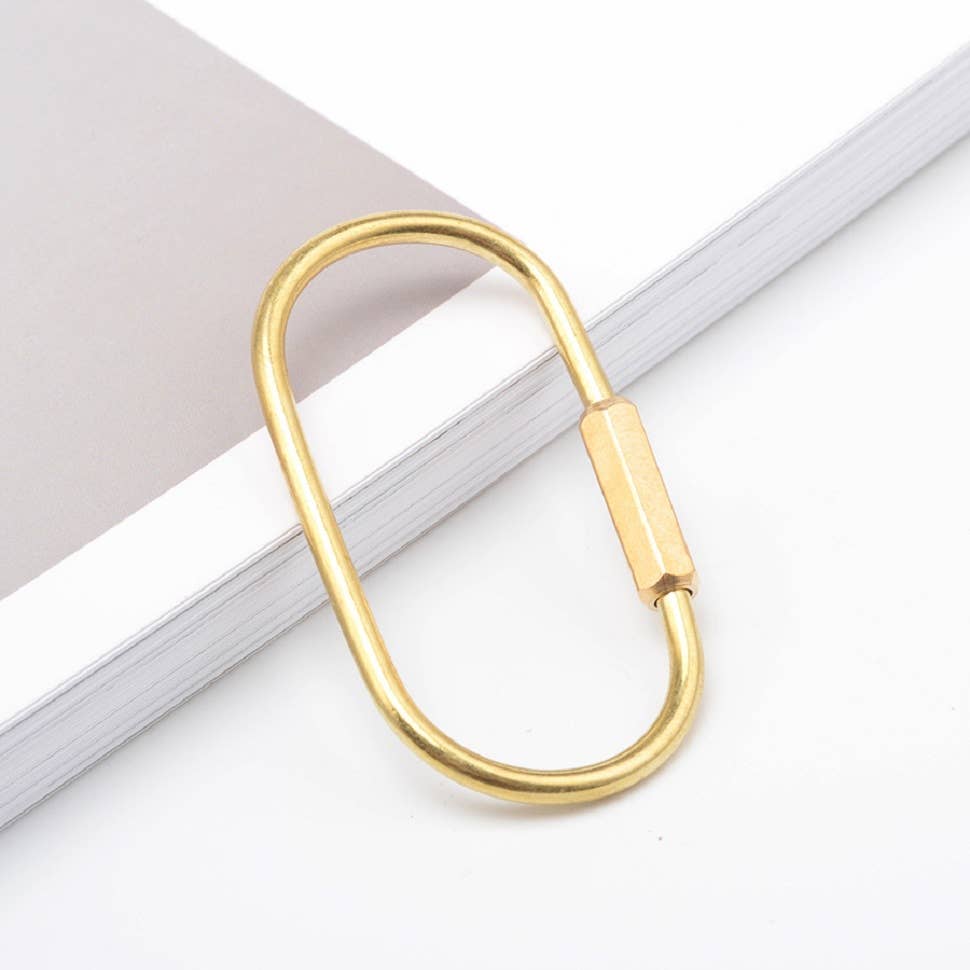 Brass Keyring With Screw Closure