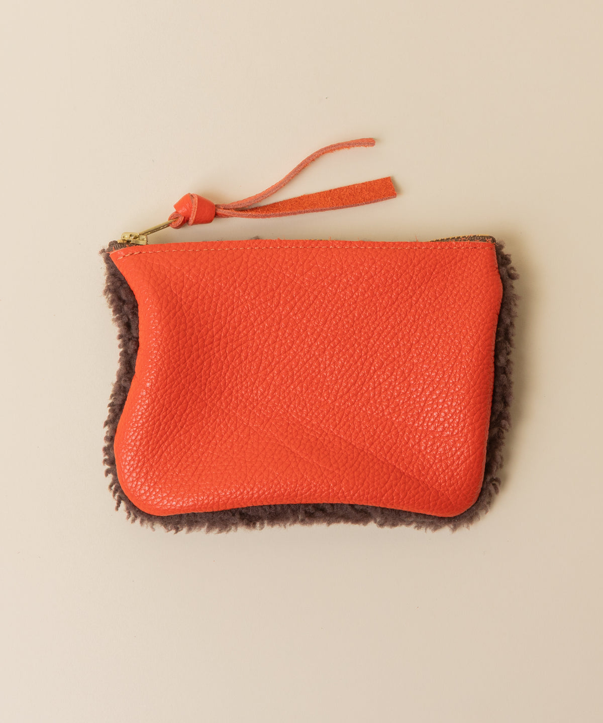 Rorange/Chocolate Lambswool Essential Pouch