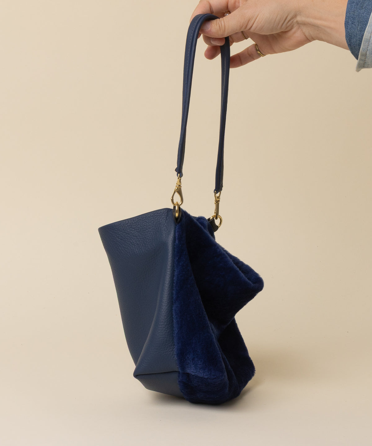 Sapphire Shearling Party Bucket