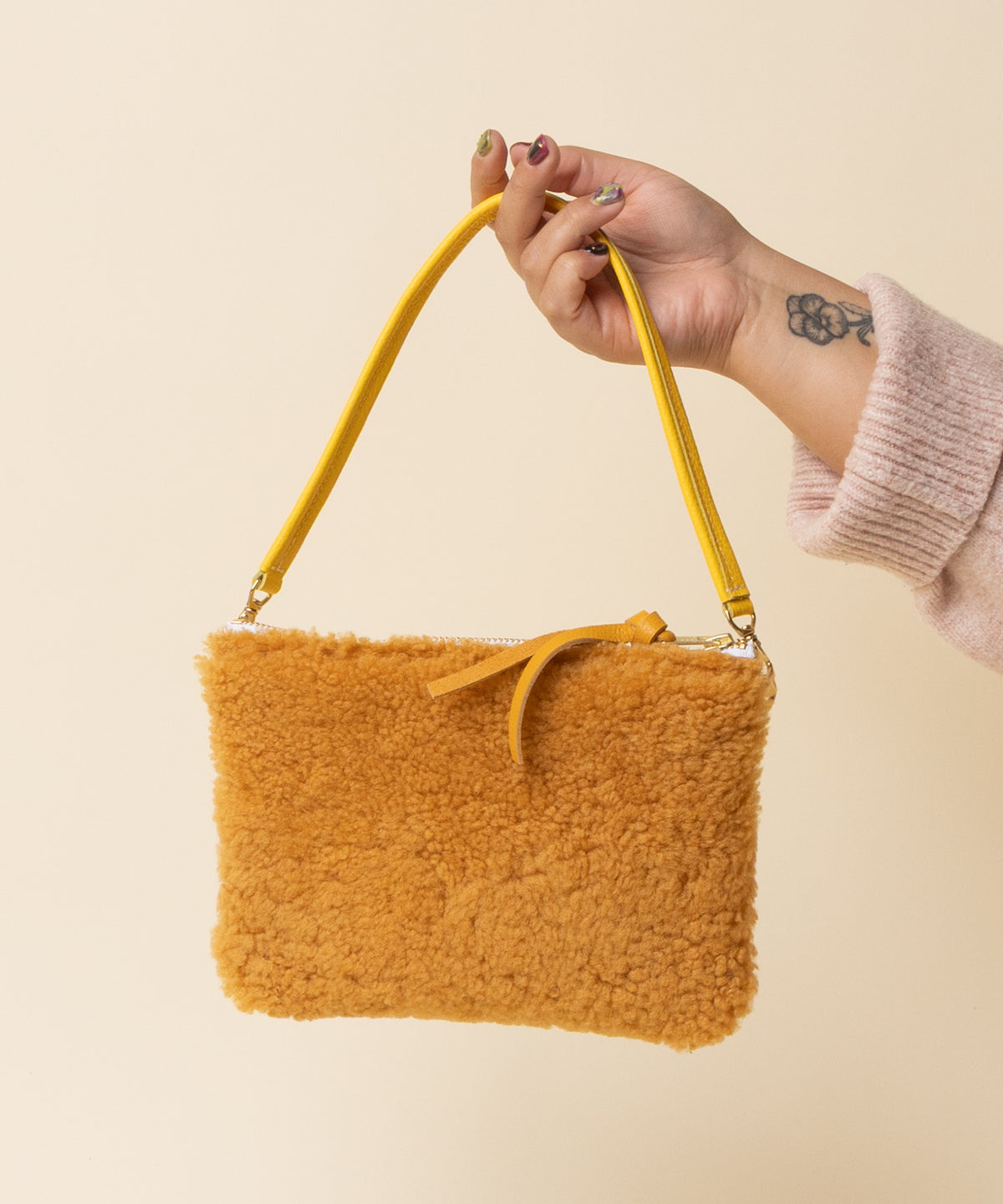 Canary/Ginger Lambswool Crossbody
