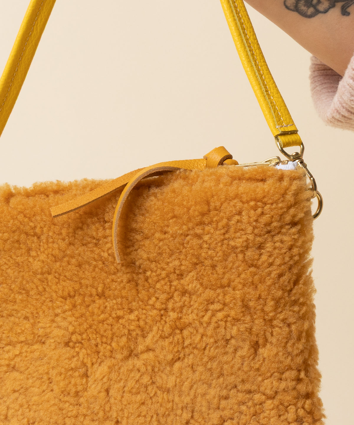 Canary/Ginger Lambswool Crossbody