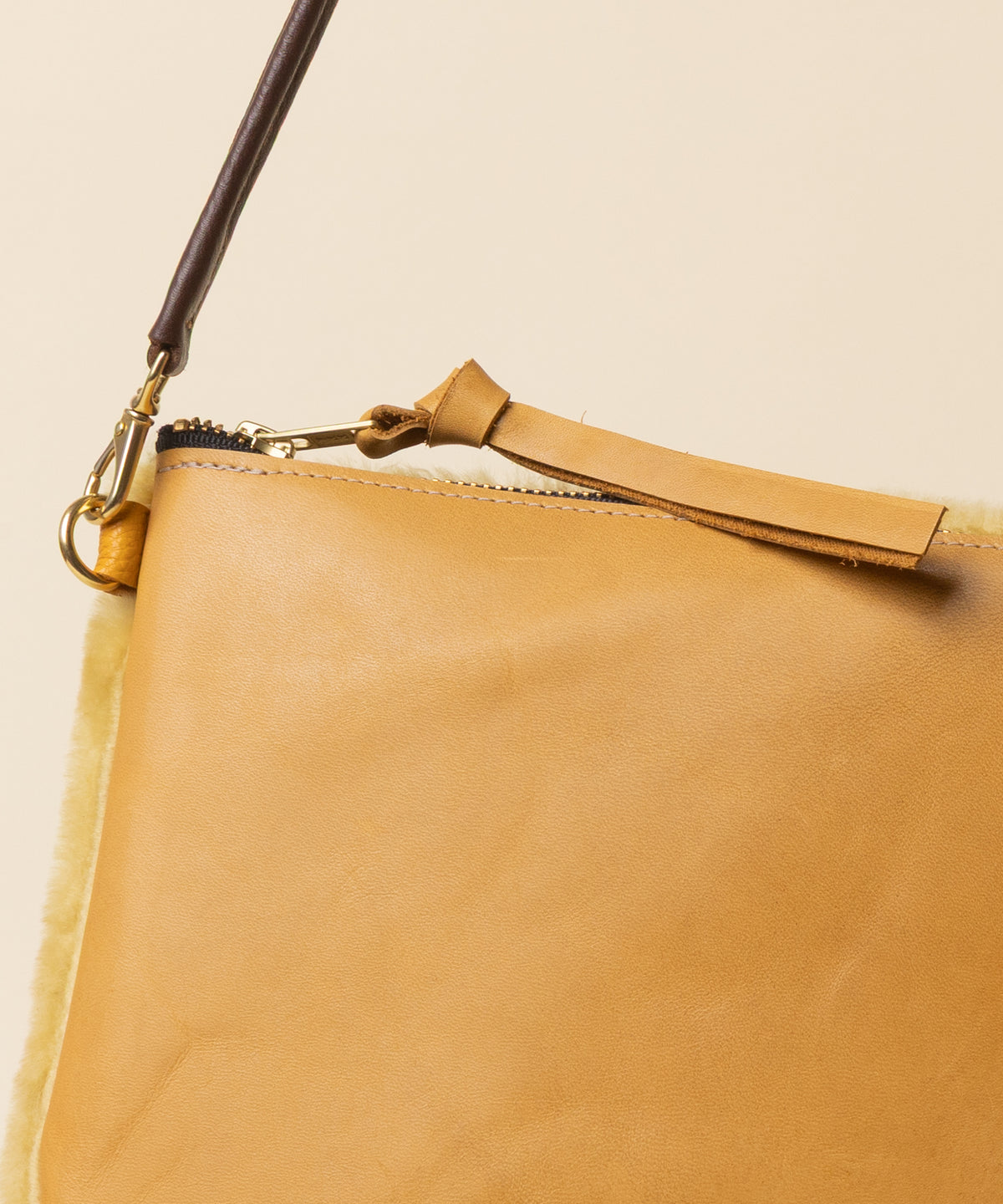 Honeypot/Citrine Shearling Crossbody