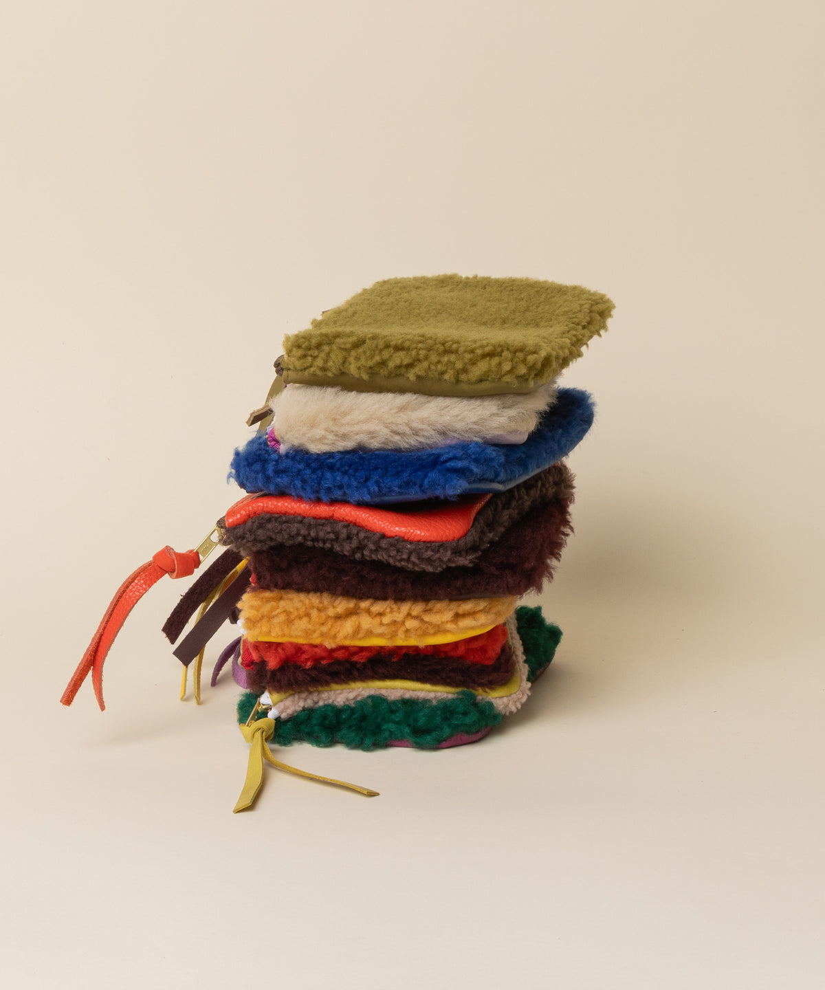 Rorange/Chocolate Lambswool Essential Pouch