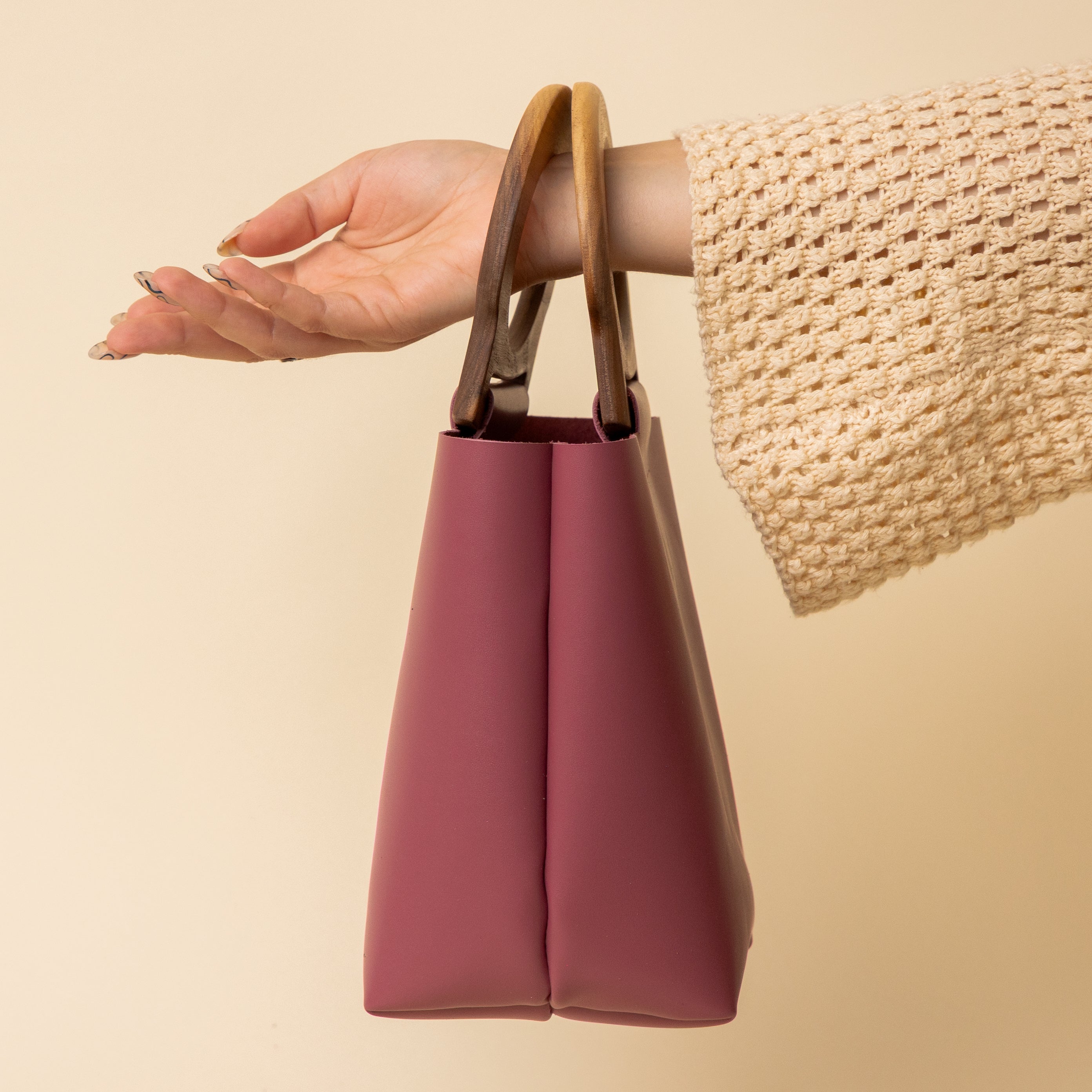 Radicchio/Walnut Mini Picnic Tote