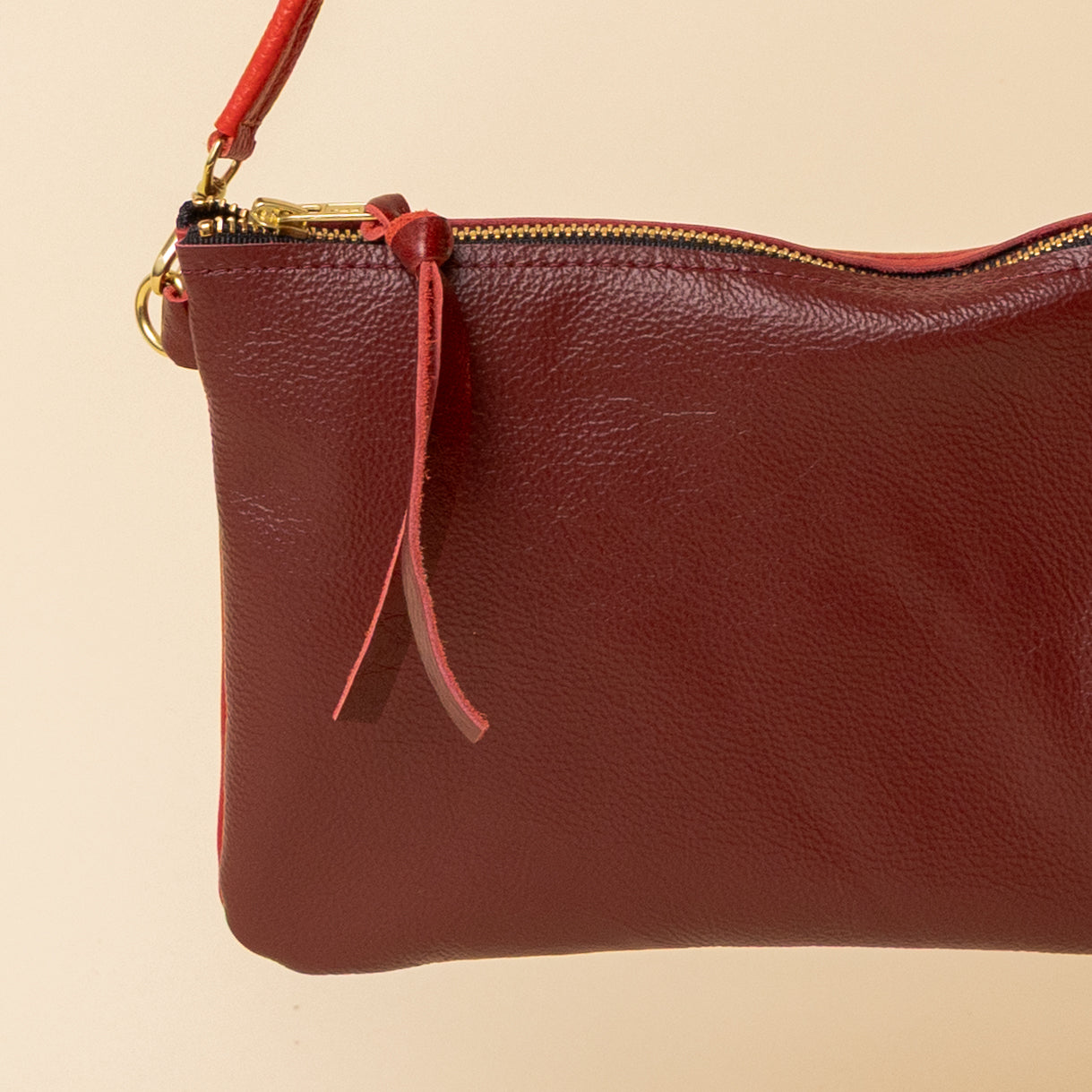 Red/Upcycled Merlot Crossbody