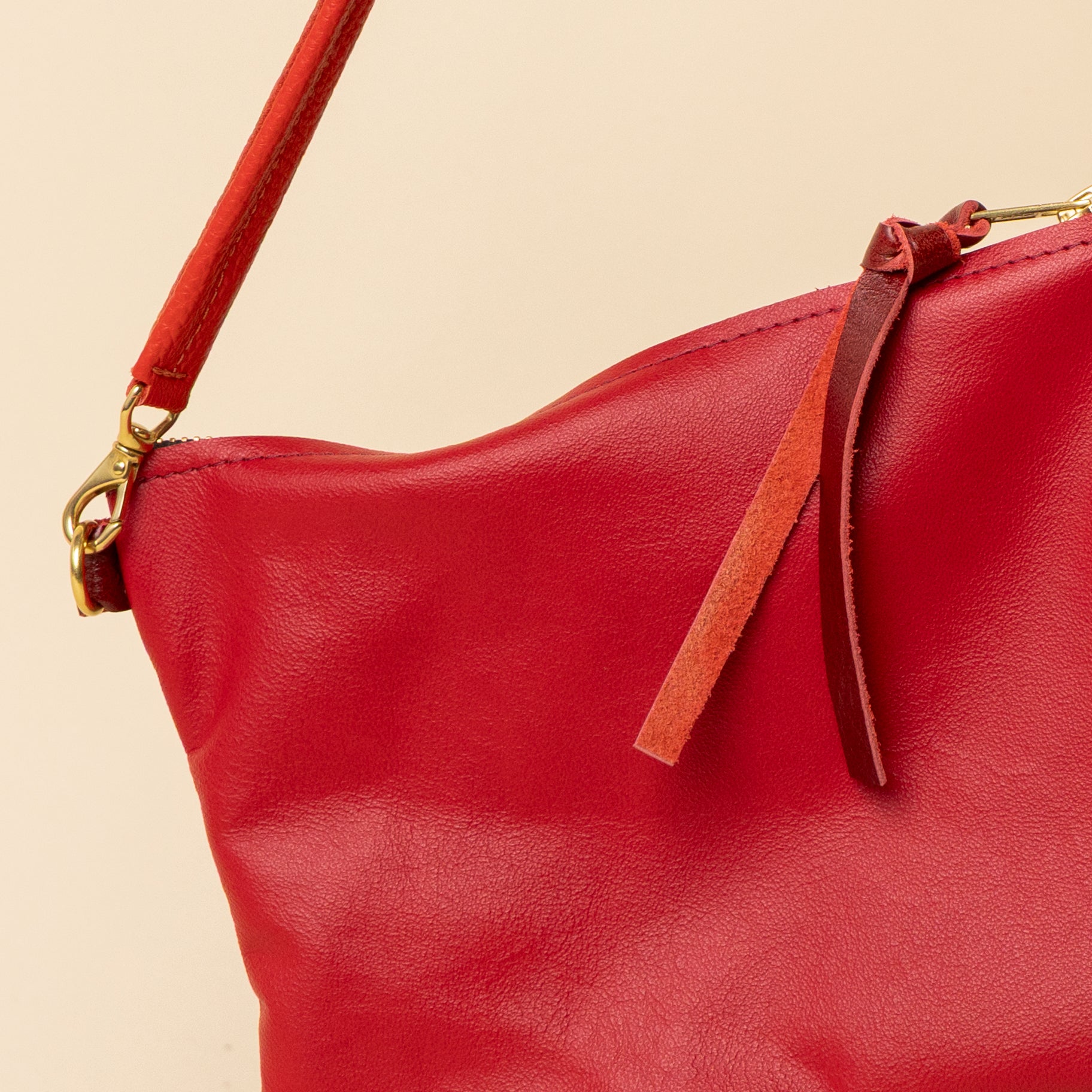Red/Upcycled Merlot Crossbody