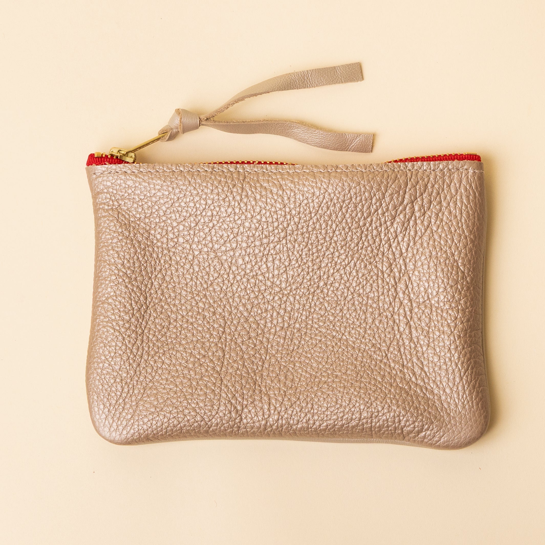 Upcycled Pearl/Soft Gold Essential Pouch