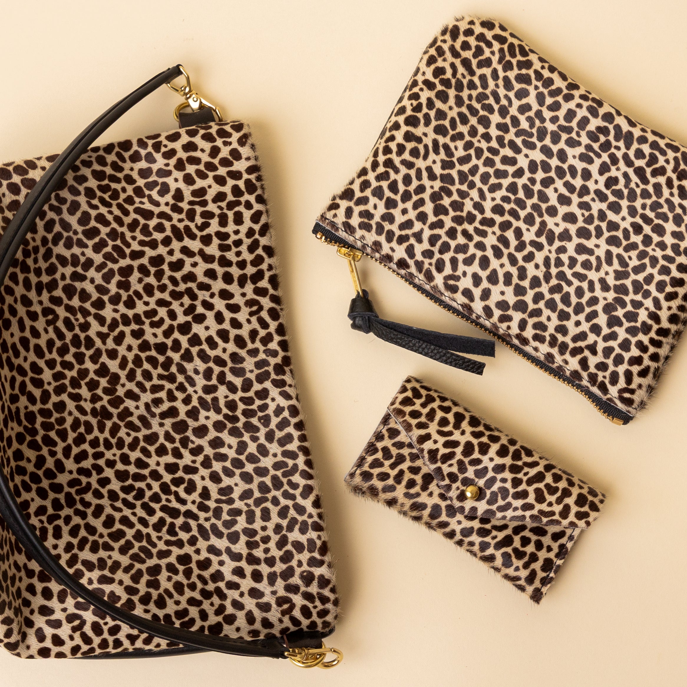 White Speckle/Black Essential Pouch
