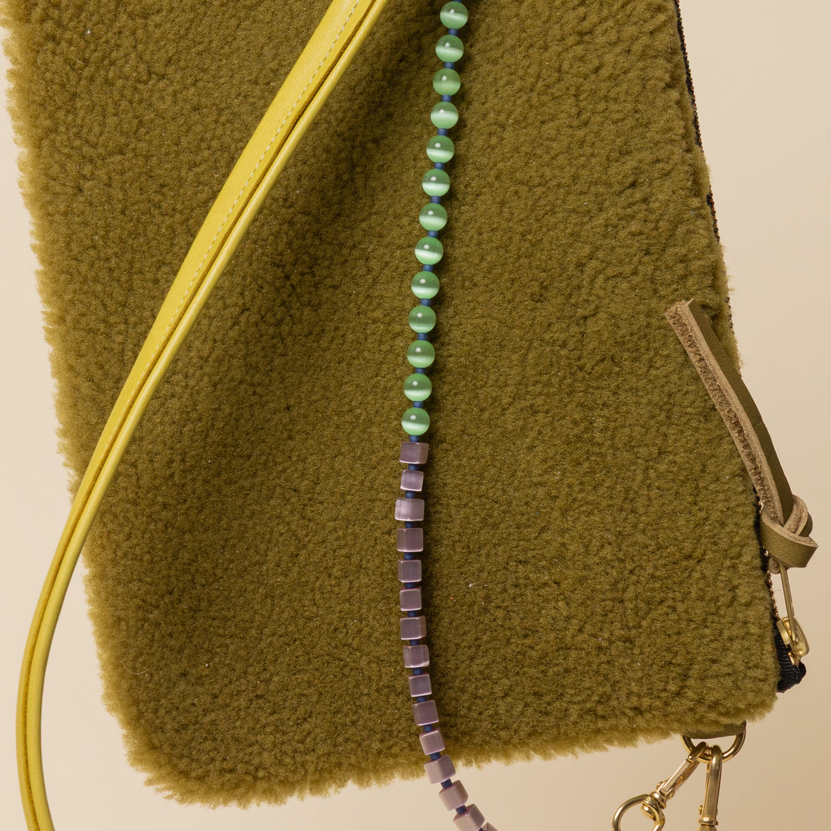 Jade/Kiwi Lambswool Crossbody