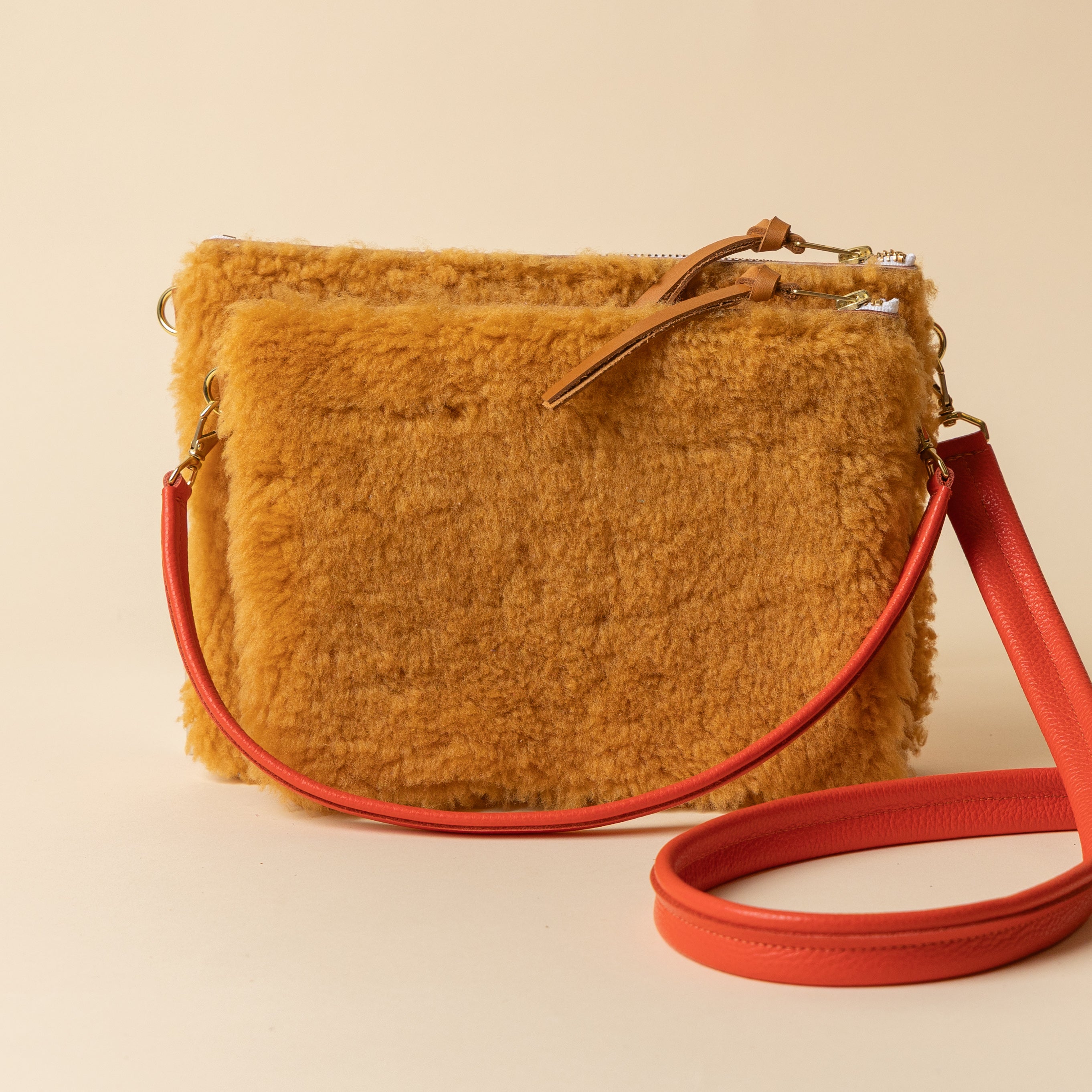 Rorange/Ginger Lambswool Crossbody