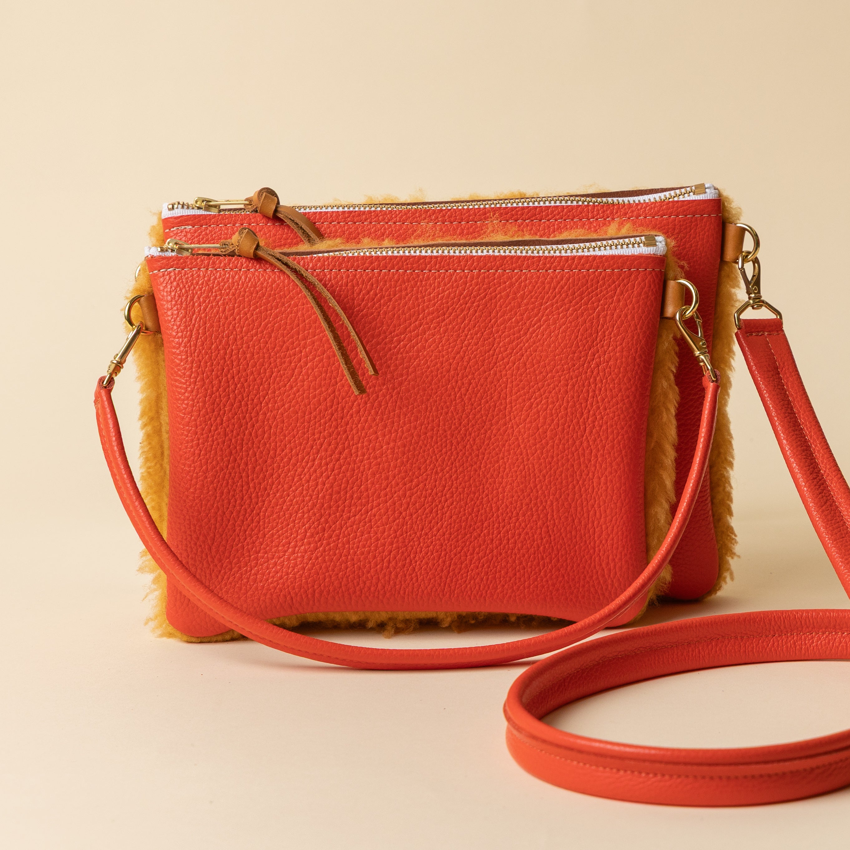 Rorange/Ginger Lambswool Crossbody