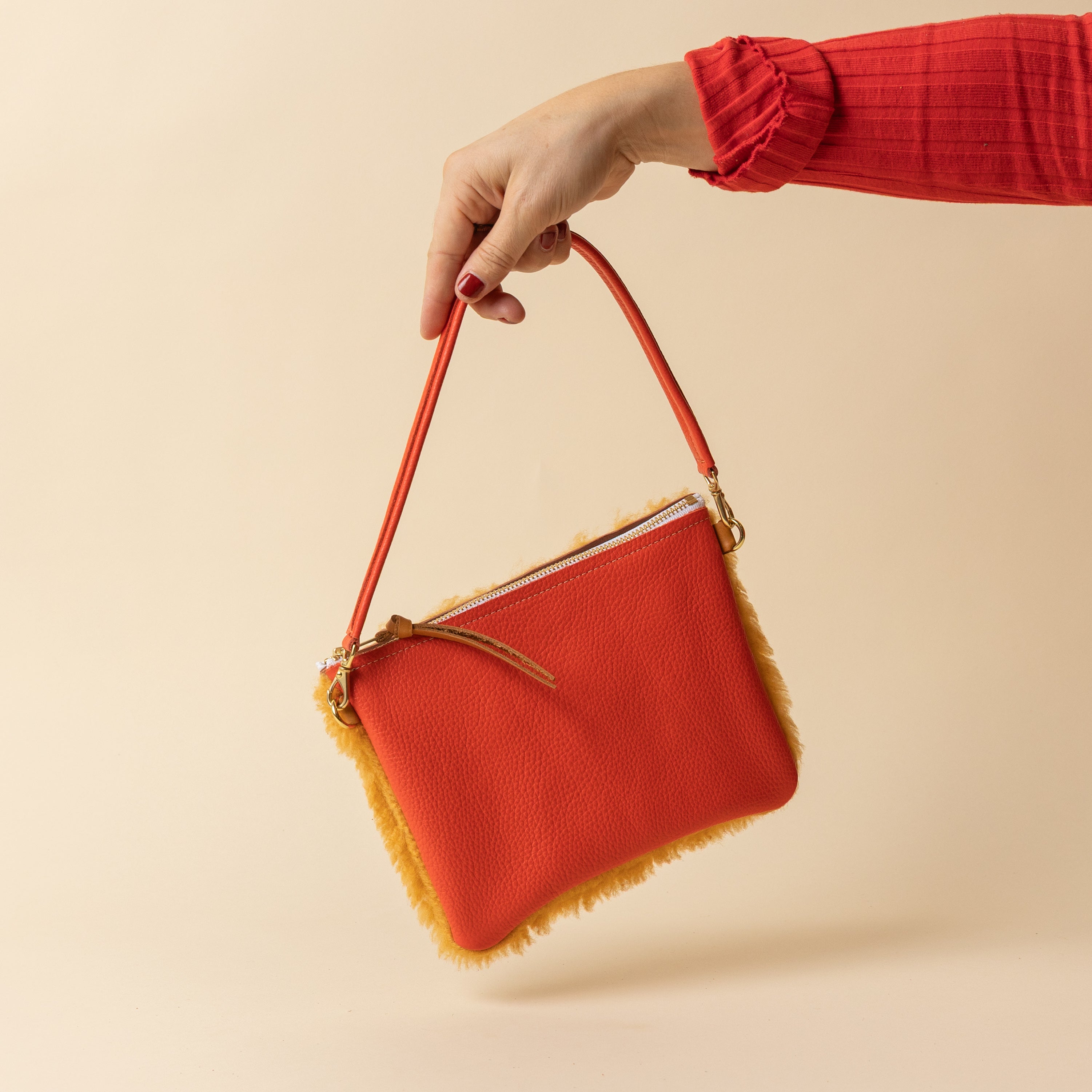Rorange/Ginger Lambswool Crossbody