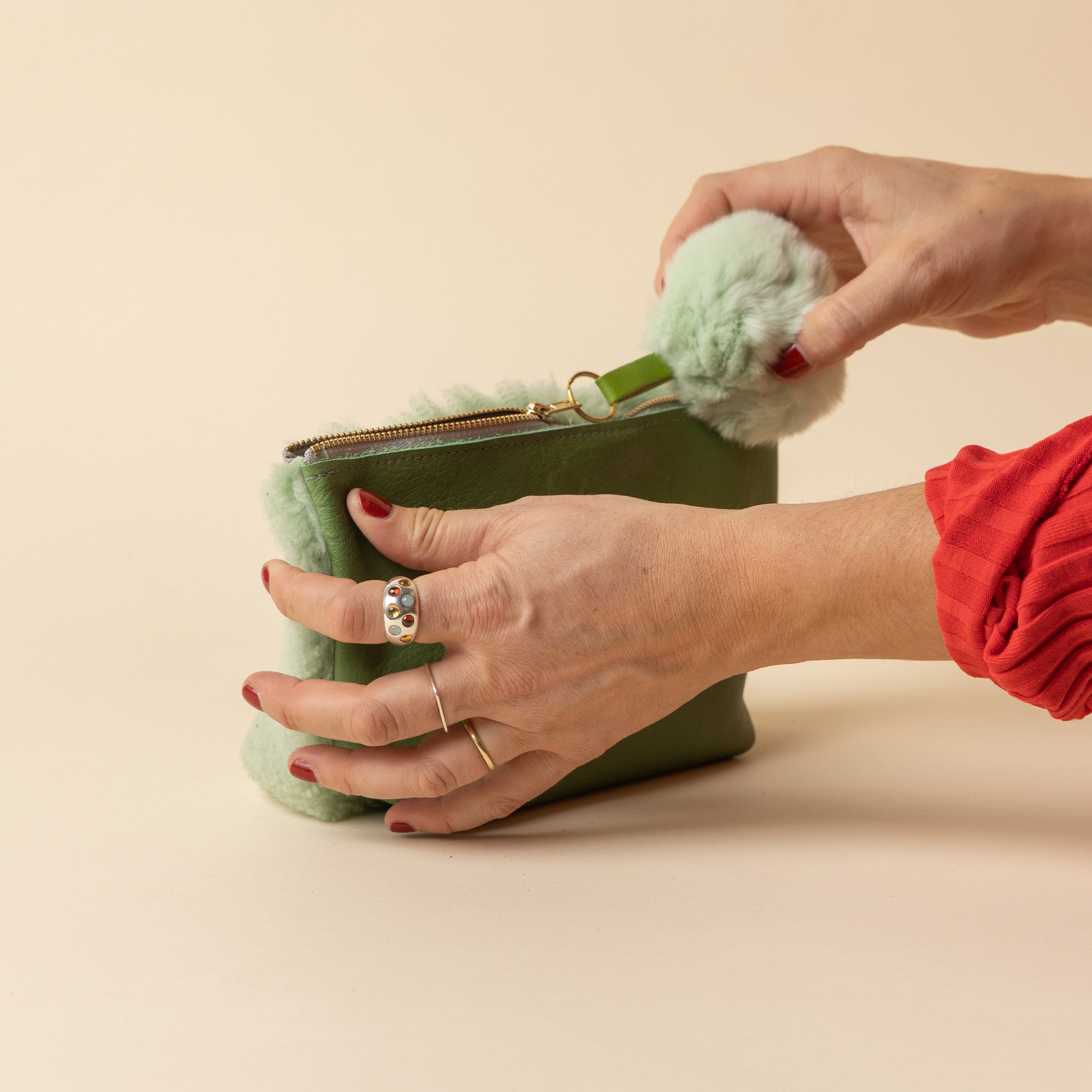 Mint Lambswool Slouchie