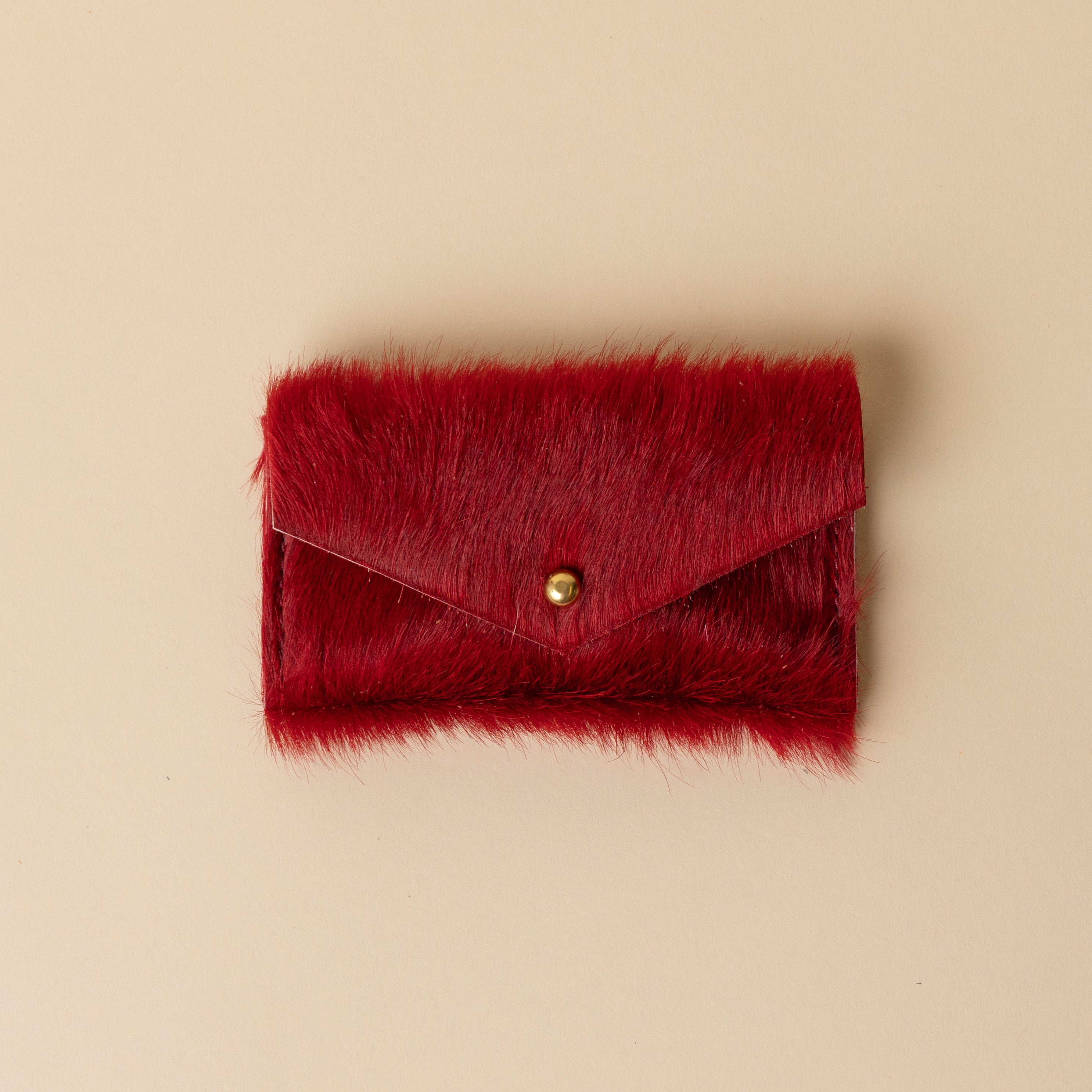 Upcycled Red Cardholder