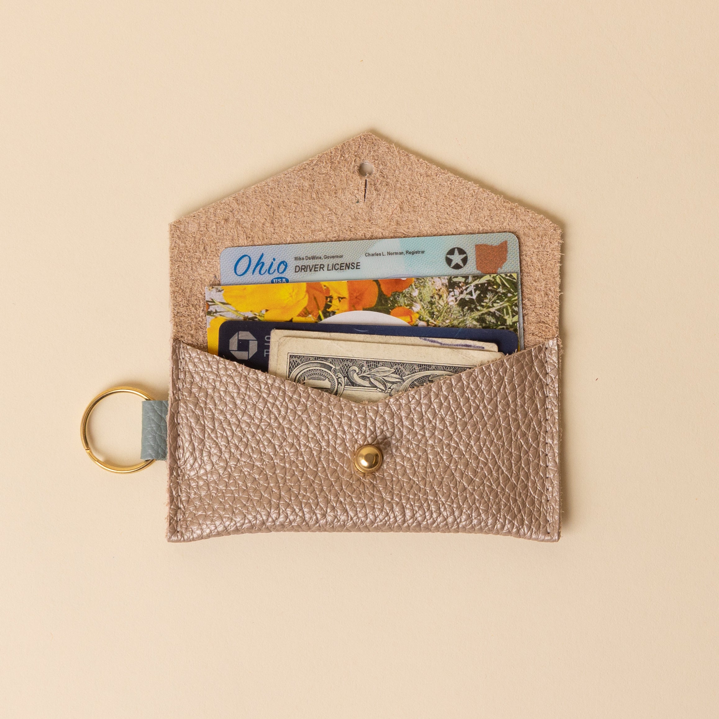 Soft Gold/Sea Salt Caro Cardholder