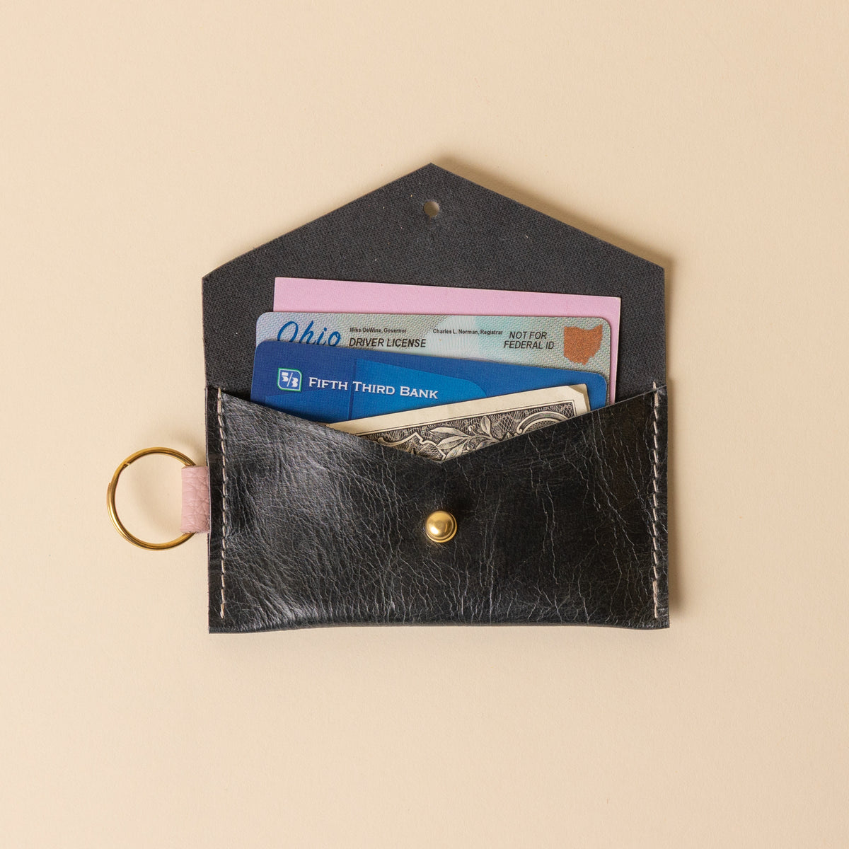 Black Forest/Pink Caro Cardholder