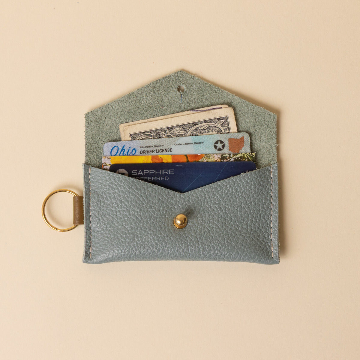 Sea Salt/Caper Caro Cardholder
